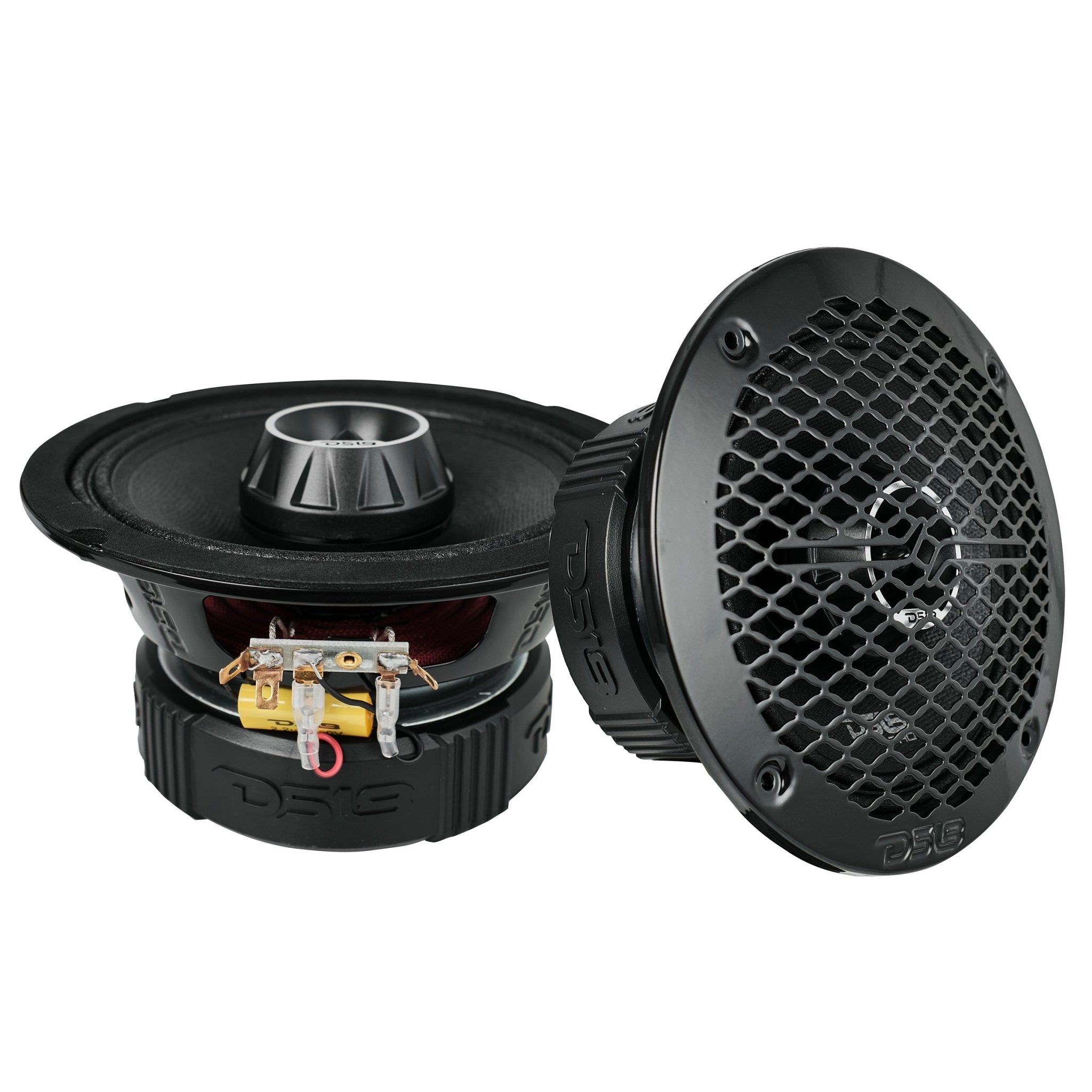 Pro Audio Hybrid Speaker Bundle: 6.5" & 6x9" Midrange Speakers with Built-In Compression Tweeters