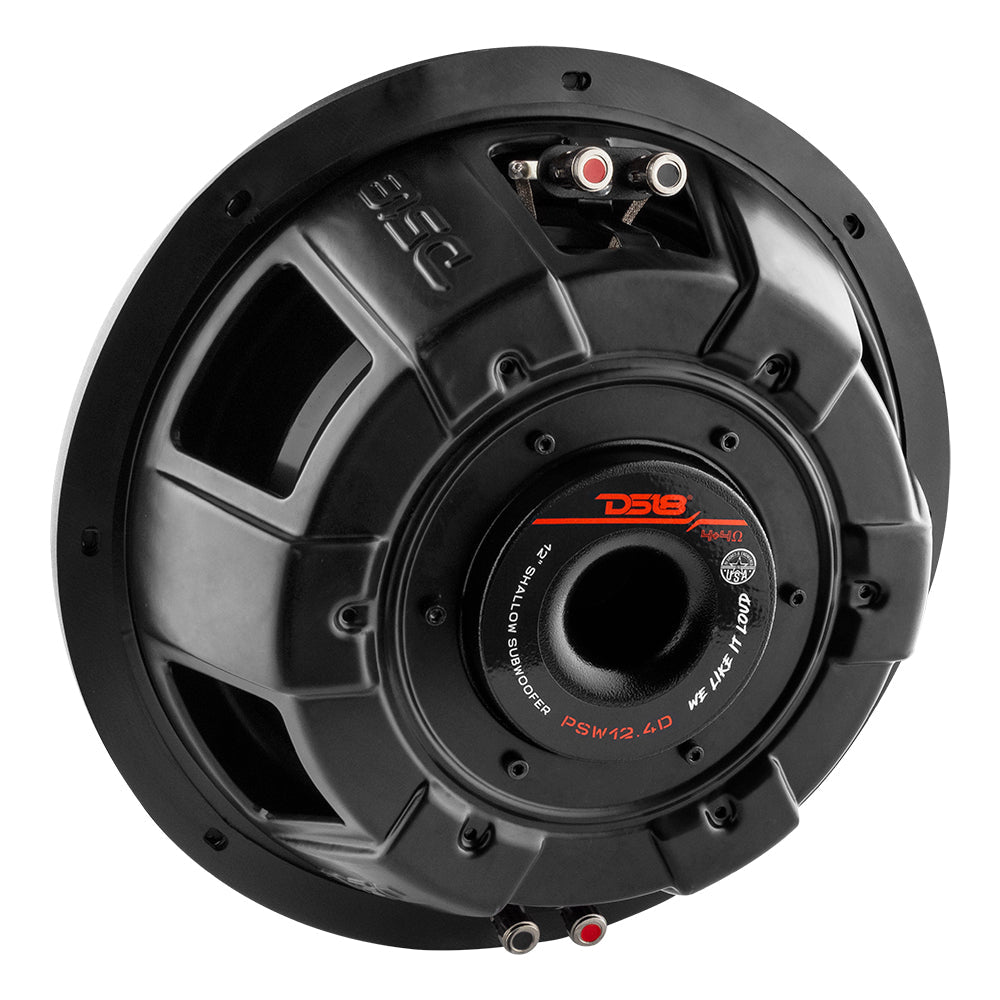 PS Shallow-Mount Water Resistant 12" Subwoofer | 600W RMS DVC 4-Ohm