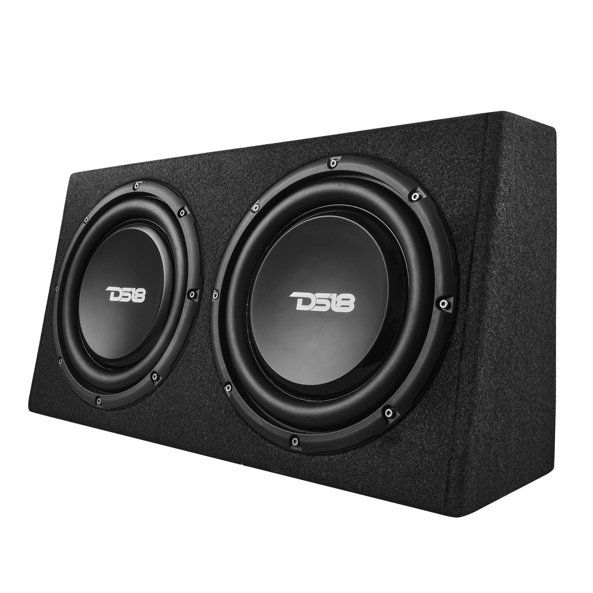 10" Active Subwoofer Shallow Enclosure with 10" Passive Subwoofer For Pickup Trucks