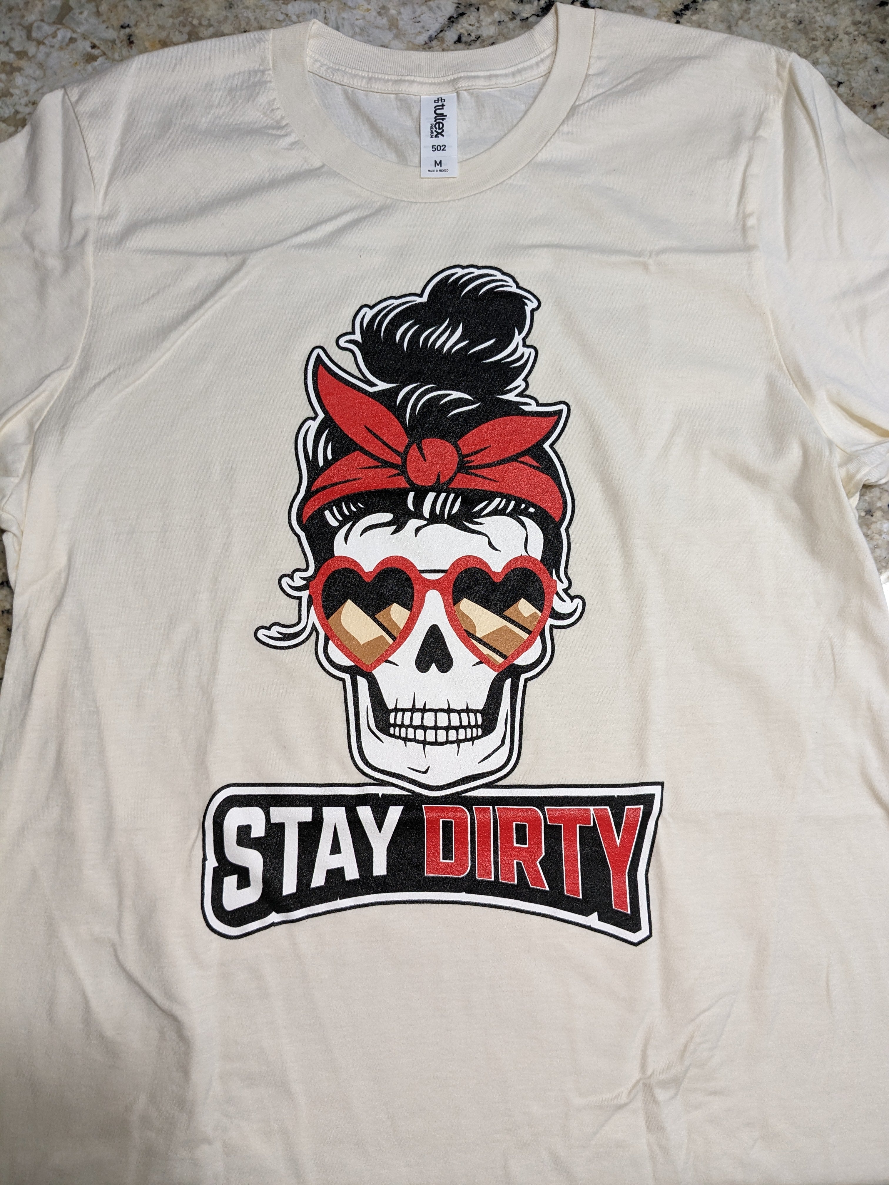 Womens Skull - Stay Dirty - Shirt