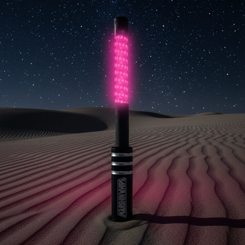 Marshin Whips V2 Black Out LED Whip | Single Stealth Off-Road Light