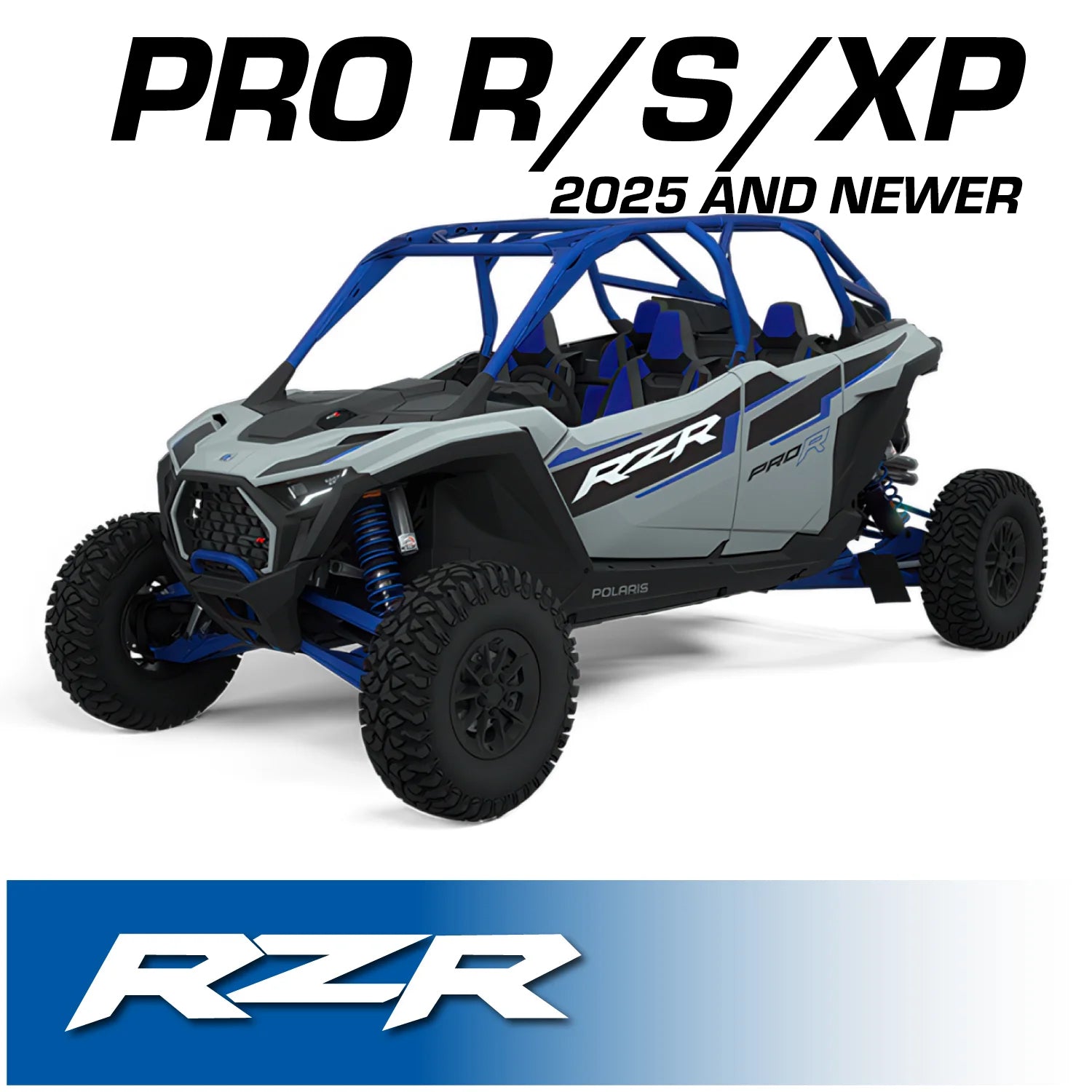 2025 and Newer Polaris RZR Pro XP Pro R and Pro S - Complete Communication Kit with Bluetooth Intercom and 2-Way Radio - 696 PLUS Remote Head / G1 GMRS
