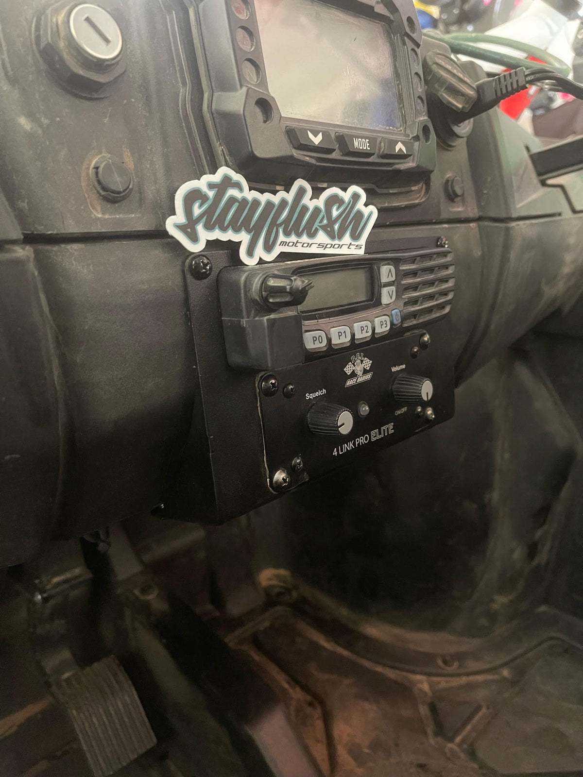 Polaris RZR 200 EFI PCI / Kenwood Radio Mount (2022+)