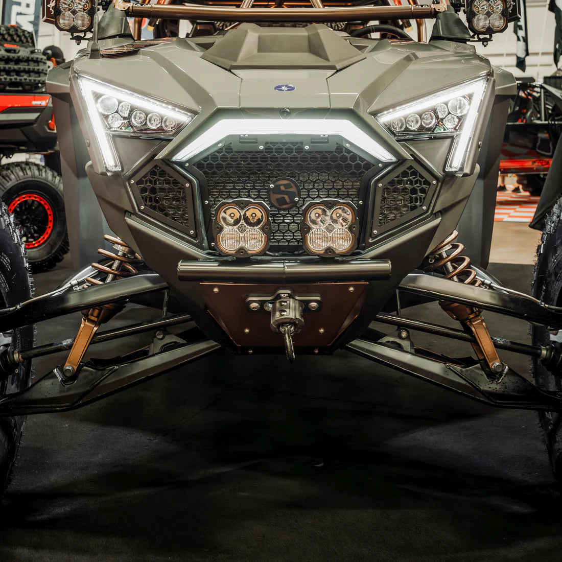 Polaris RZR Pro R/Pro S/Turbo R Single Tube Front Bumper with Winch Mount