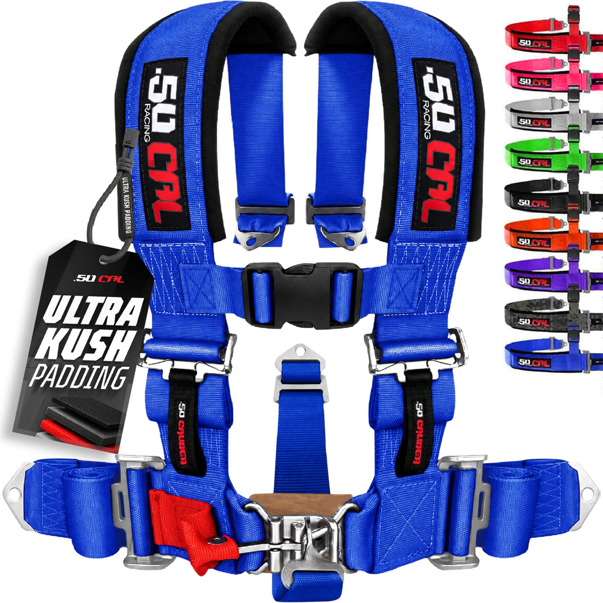3" 5 Point Racing Harness – Pro Series Race Latch | 50 Caliber Racing