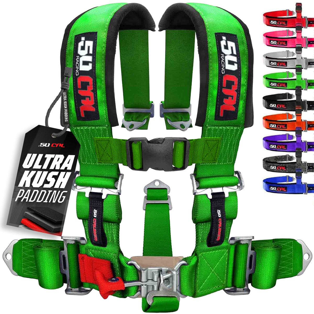 3" 5 Point Racing Harness – Pro Series Race Latch | 50 Caliber Racing