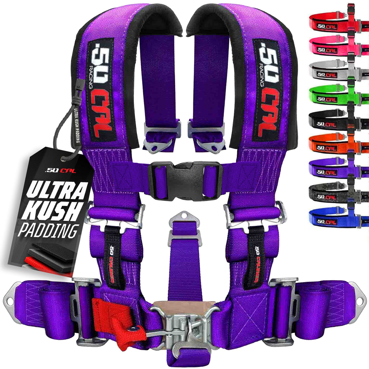 2" 5 Point Racing Harness – Pro Series Race Latch | 50 Caliber Racing