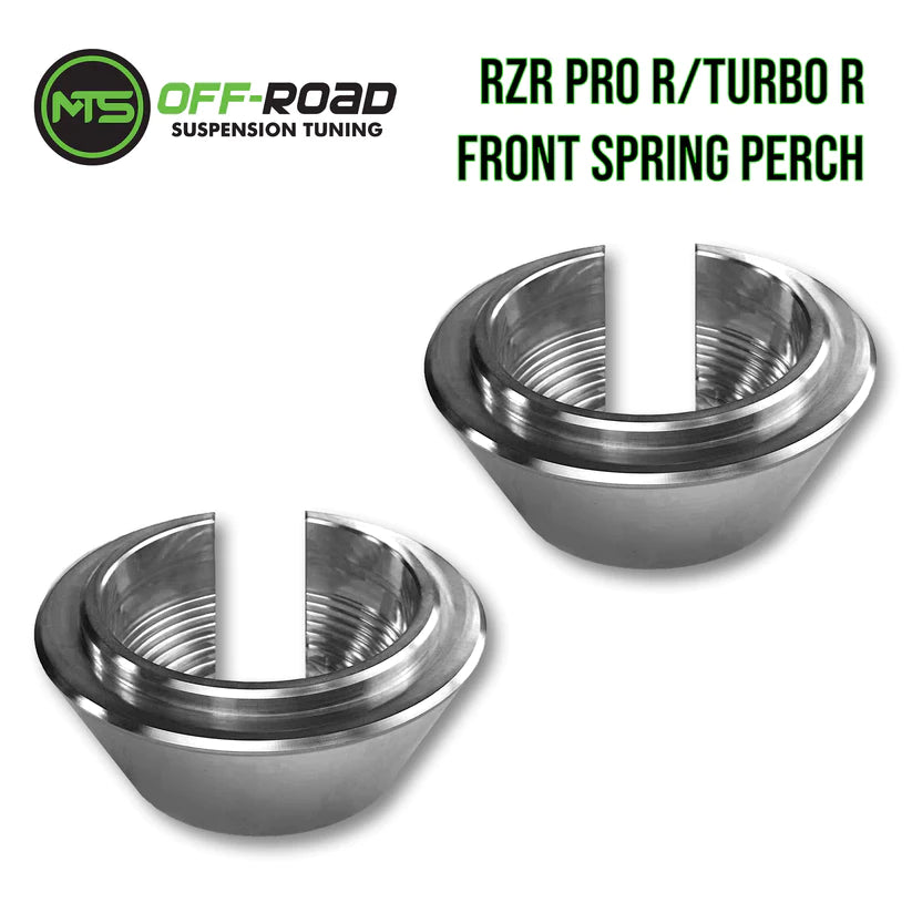Polaris RZR Pro R/Turbo R Billet Front Spring Perch Collars - Set of 2