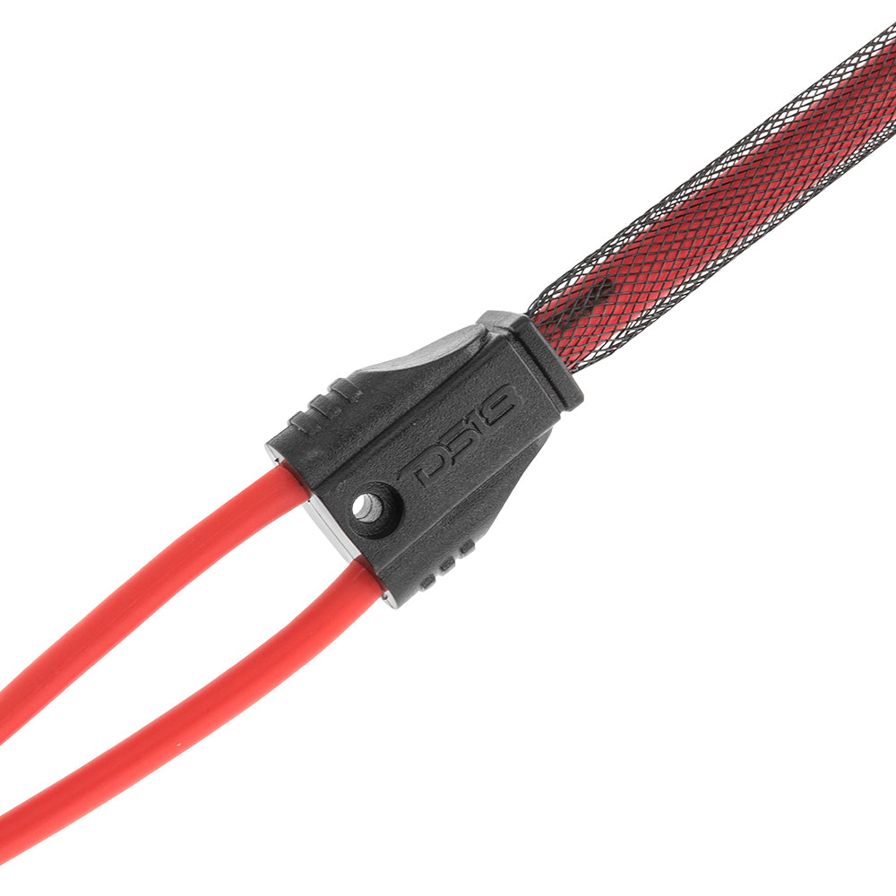 Level 2 RCA 100% Copper OFC Y Connector 1 MALE to 2 FEMALE - RED