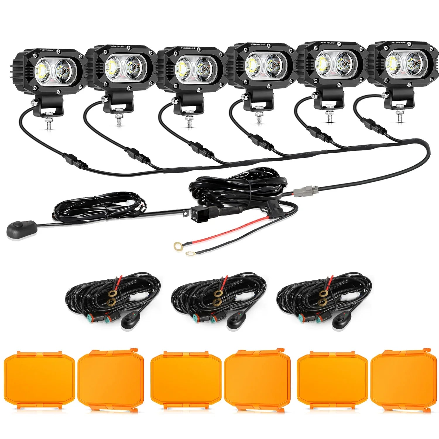 R4 Series | 4 Inch 60W Flood Beam LED Pods Light White Driving Light