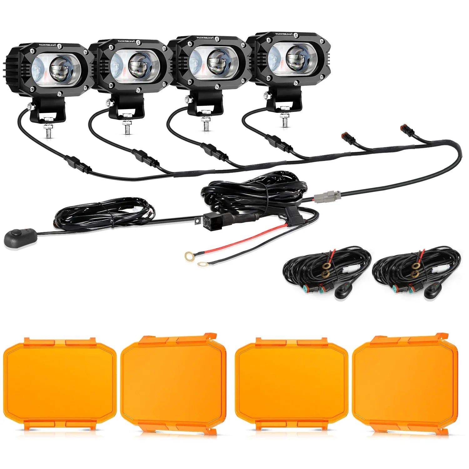 R4 Series | 4 Inch 60W Spot Beam LED Pods Light White Driving Light
