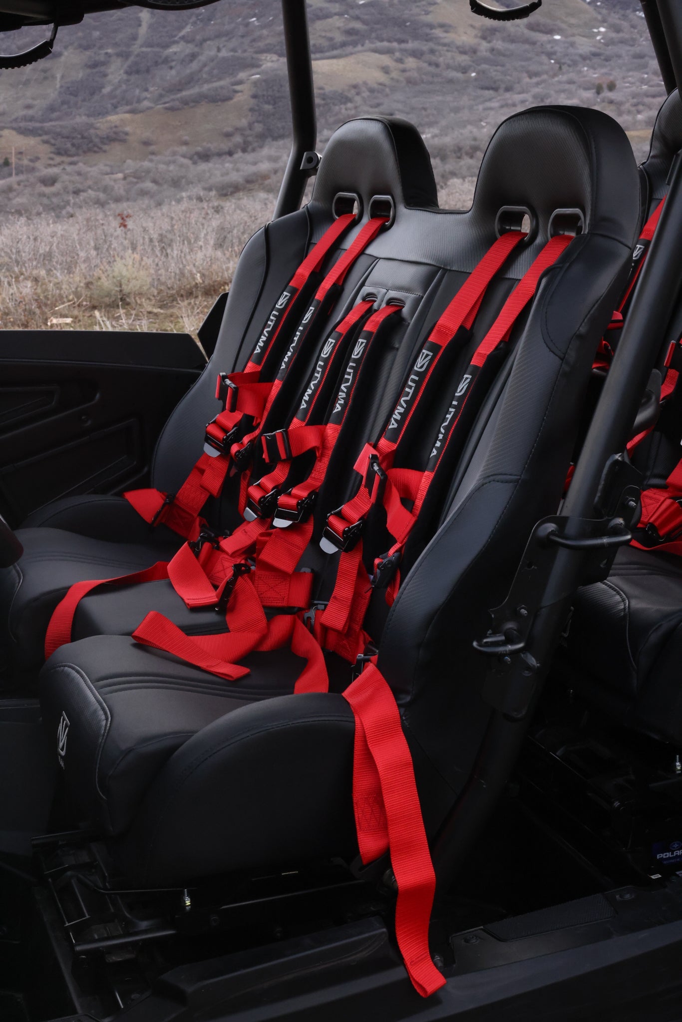2024+ RZR 1000 Front/Rear Bench Seat W Harnesses 2 and 4 Seater