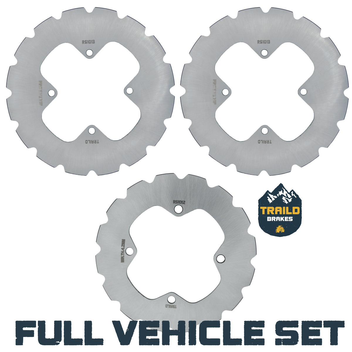 Polaris Sportsman 400/450/500/570/700/800 2007-2026 Ridge Rider Disc Brake Rotor Kit