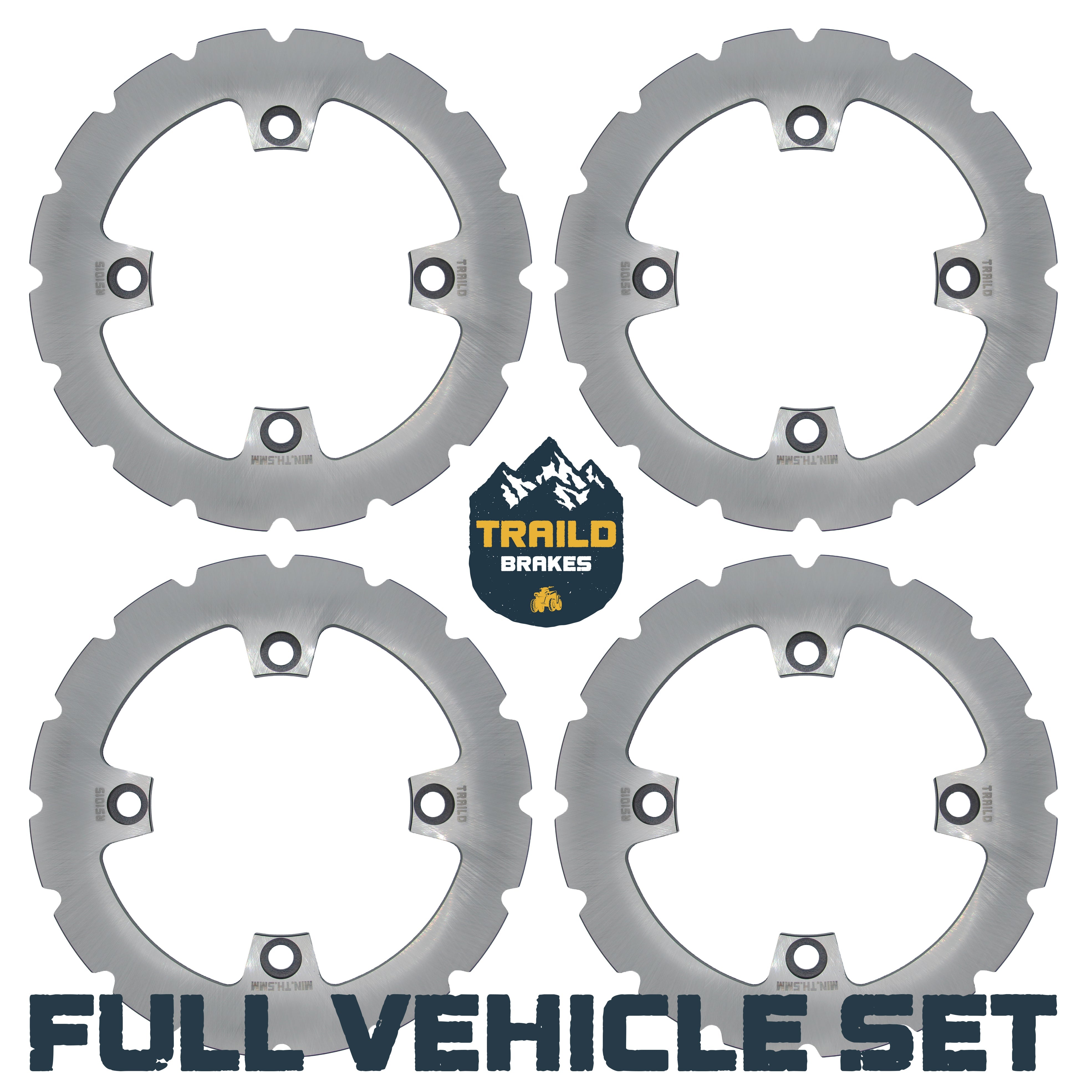 Kawasaki KRX/KRX4 1000 2020-2026 Ridge Rider Disc Brake Rotor Kit