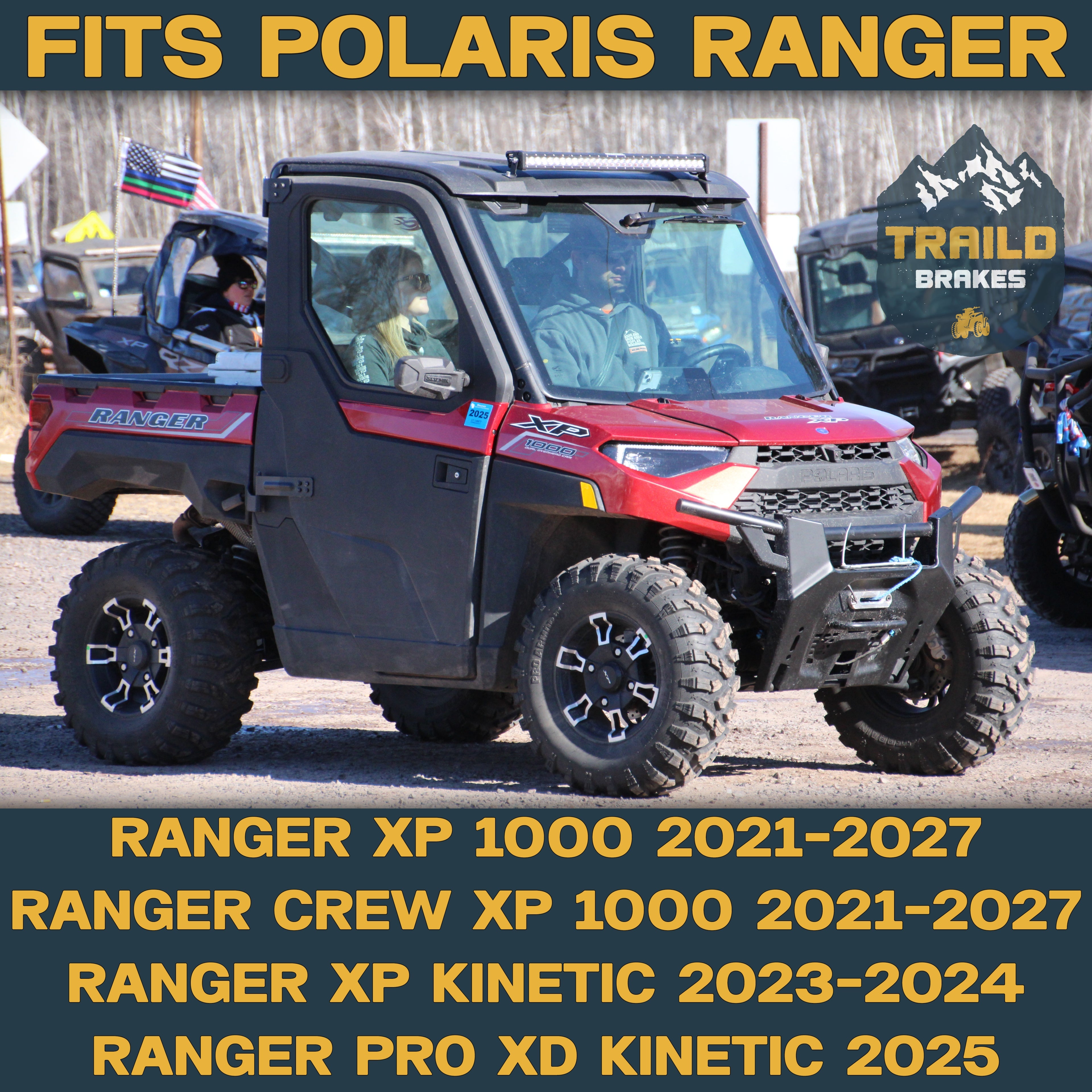 Polaris Ranger XP 1000 / XP Kinetic 2021-2027 Ridge Rider Disc Brake Rotor Kit