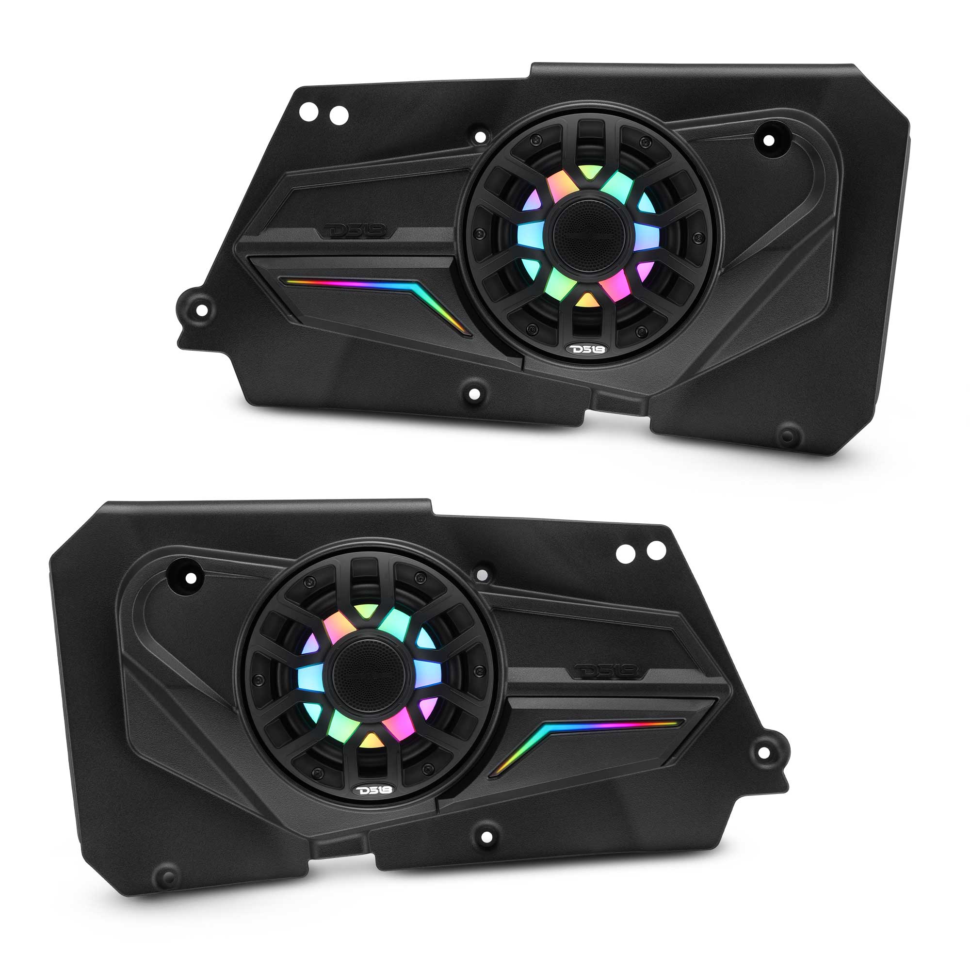 Polaris RZR-XP 2014-2023 Rear Door Panels Loaded with NXL-iQ 6.5" Coaxial Speakers with Digital LED Lighting