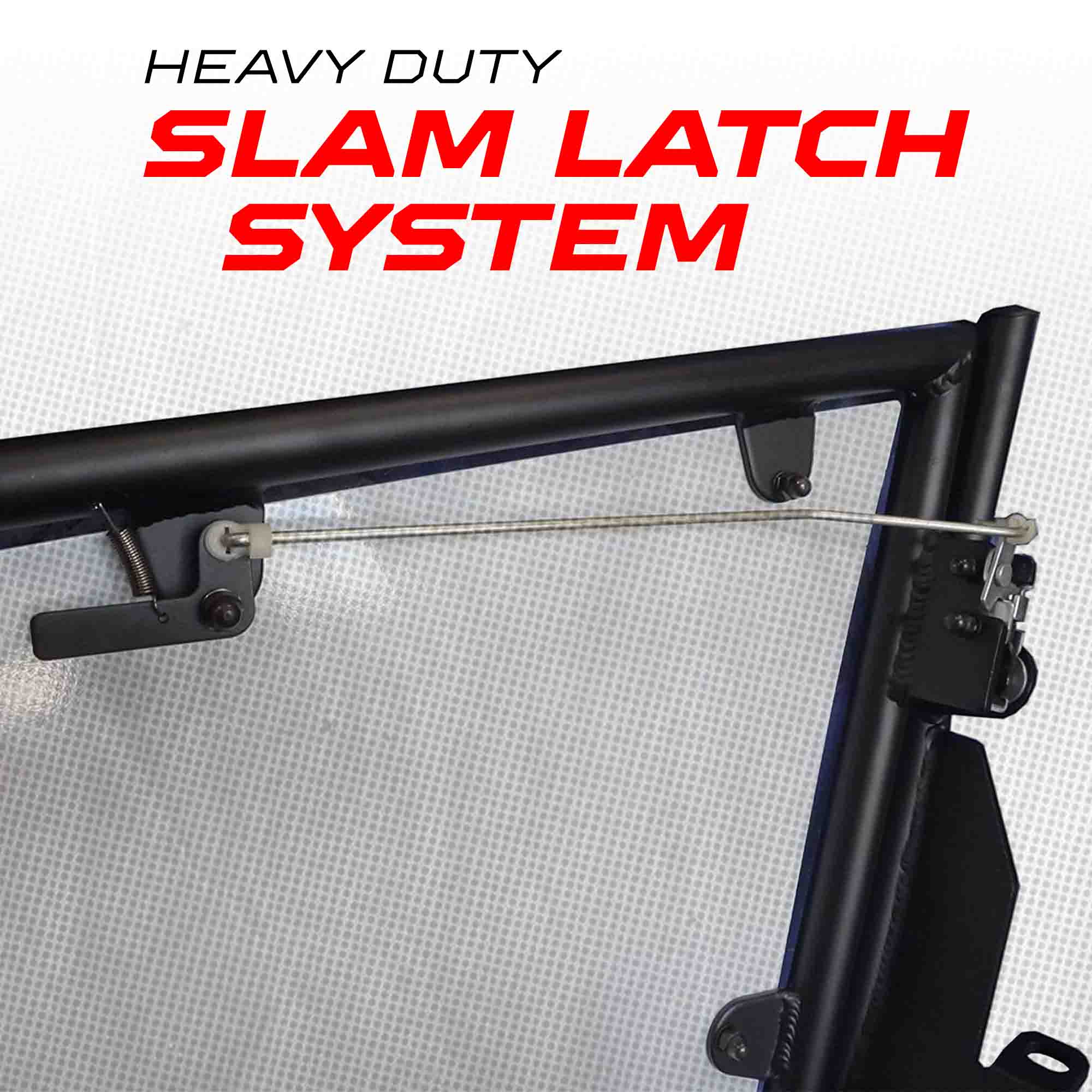 50 Cal RZR Doors White on Black