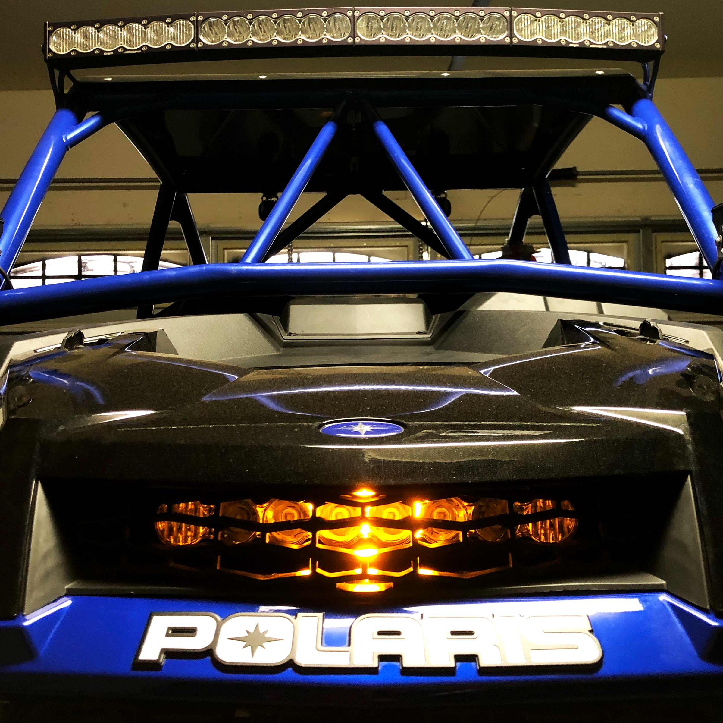 Single Row Grill Led Light Bar Mounts for Polaris RZR XP / Turbo(S)