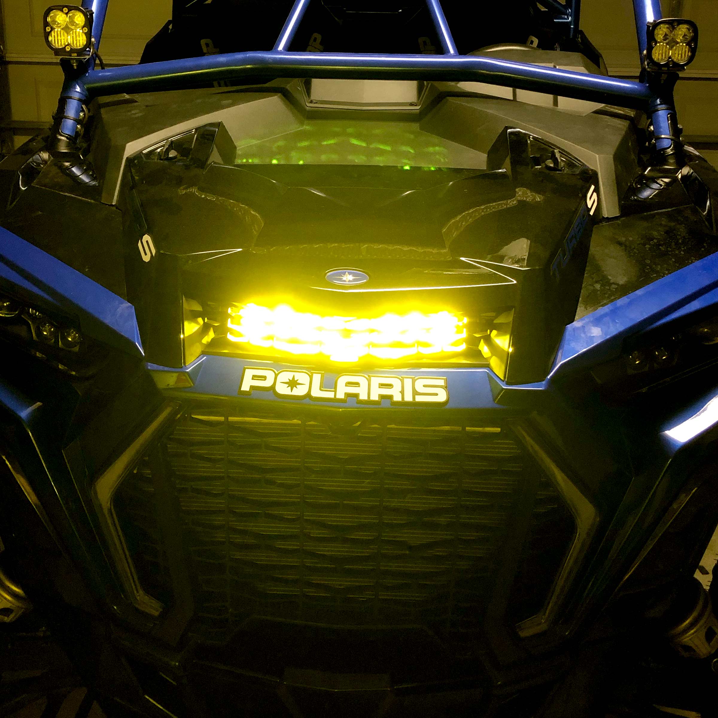 Single Row Grill Led Light Bar Mounts for Polaris RZR XP / Turbo(S)