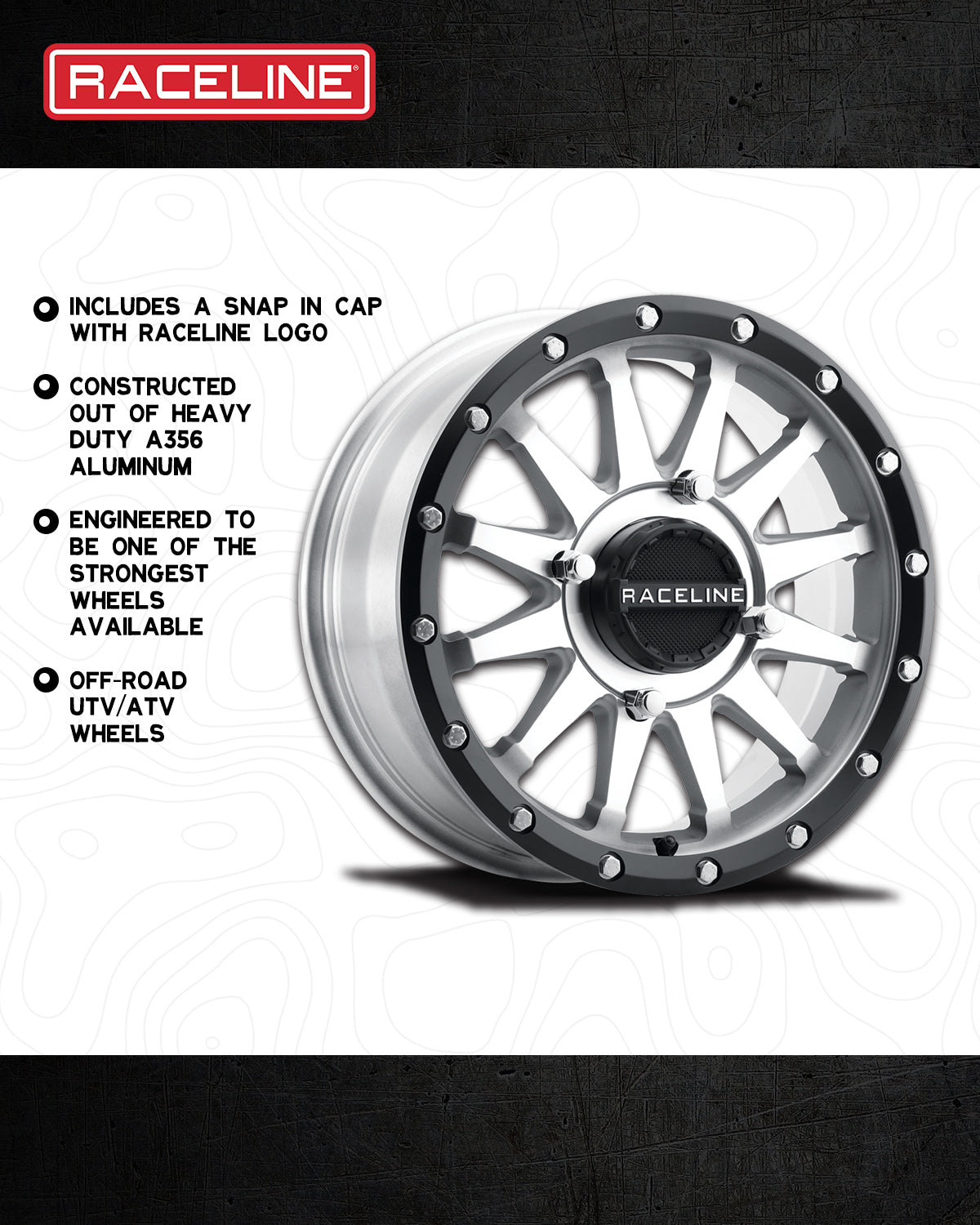 ***A95MA Trophy Simulated Beadlock UTV/ATV
