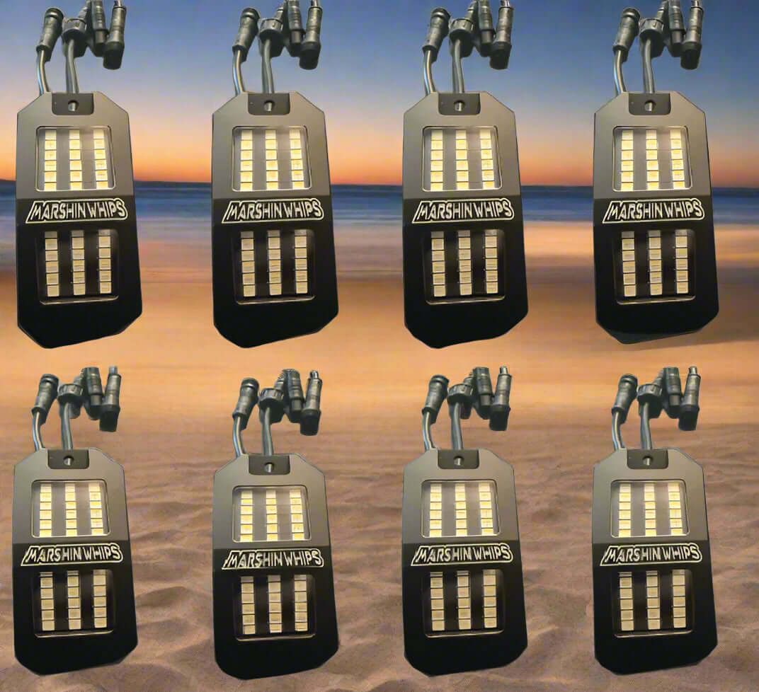 Marshin Whips Rosewell X-2 Billet Rocklights x8 (Kit)