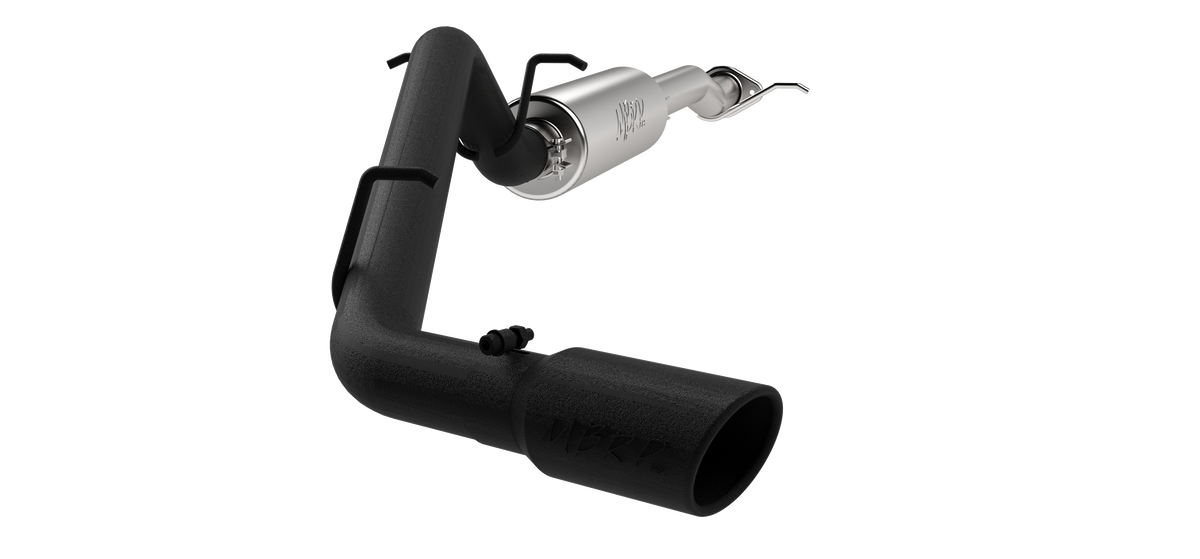 3 Inch Cat Back Exhaust System Single Side Black Coated For 15-16 Colorado/Canyon MBRP