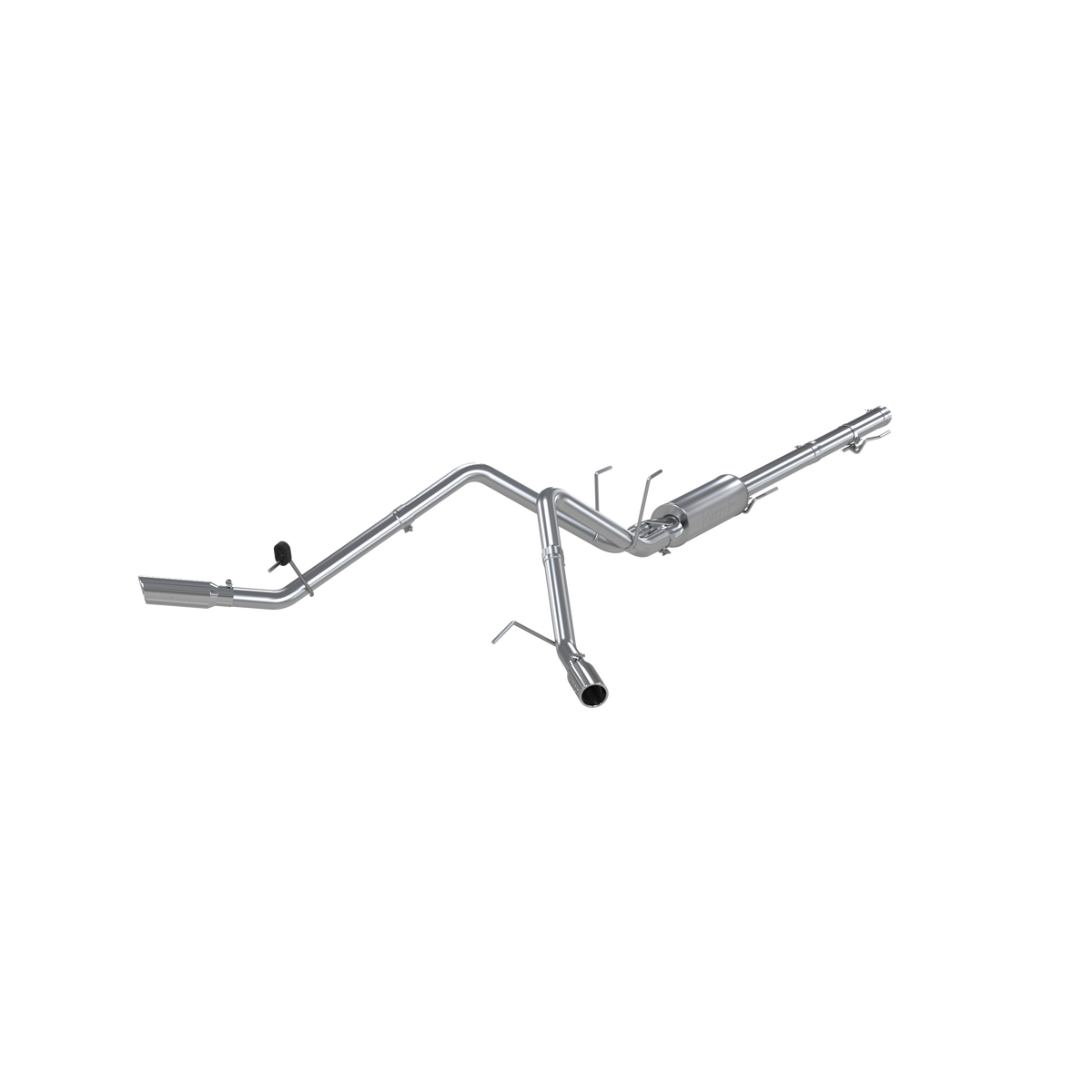Cat Back Exhaust System Dual Split Side T409 Stainless Steel For 09-18 RAM 1500 5.7L 19-24 RAM 1500 Classic MBRP