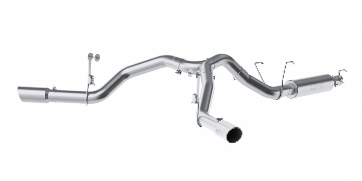4 Inch Cat Back Exhaust System For 14-Up RAM 2500 6.4L Dual Split Side Exit T409 Stainless Steel MBRP