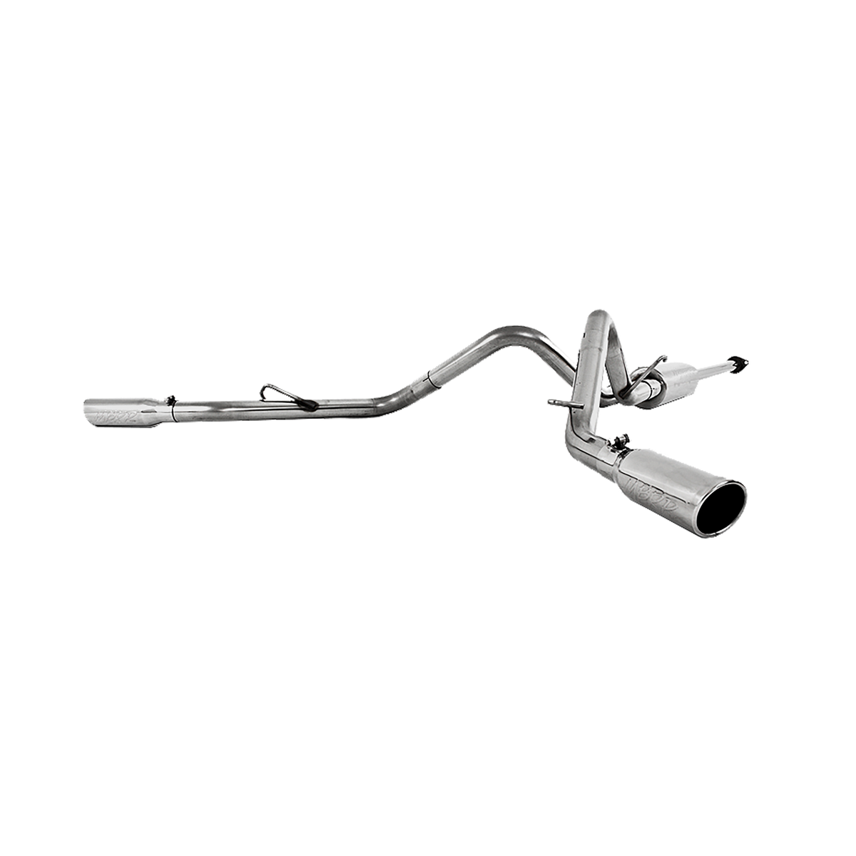 Cat Back Exhaust System Dual Split Side T409 Stainless Steel For 05-15 Toyota Toyota Tacoma MBRP