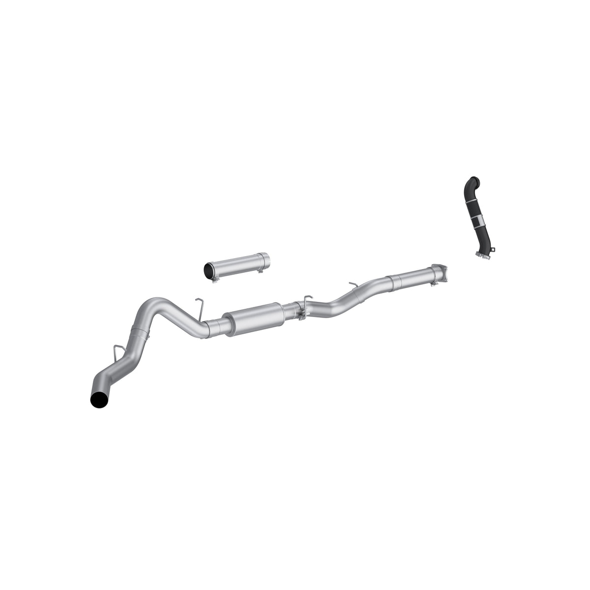 05 Chevrolet/GMC 2500/3500 EC/CC 6.6L Duramax, Armor Lite 4-Inch Cat-Back Single Side Exit, with Carb Approved Downpipe, MBRP