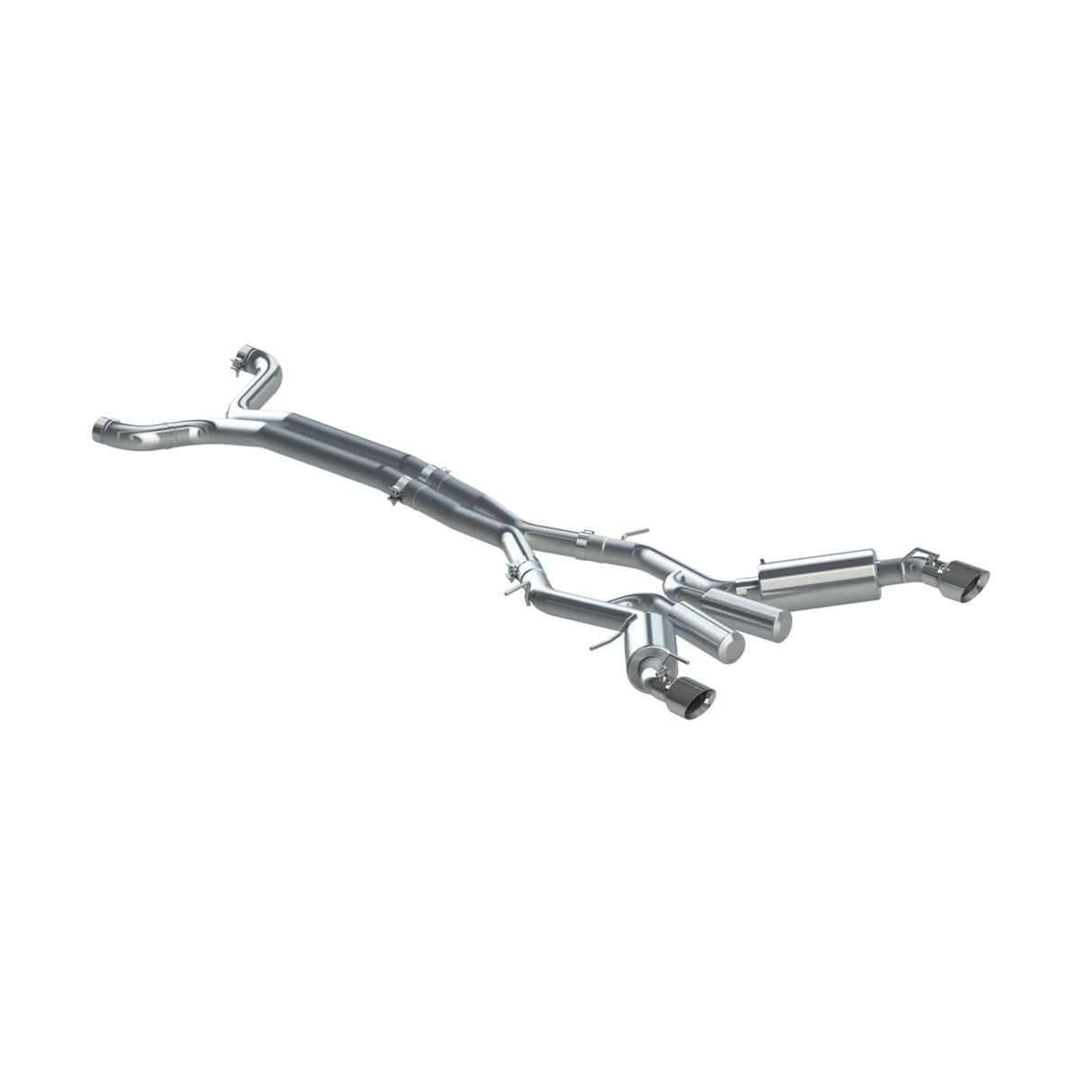 Chevrolet 3 Inch Dual Cat Back Exhaust System T409 Stainless Steel For 16-24 Chevrolet Camaro SS 6 Speed Coupe Only MBRP