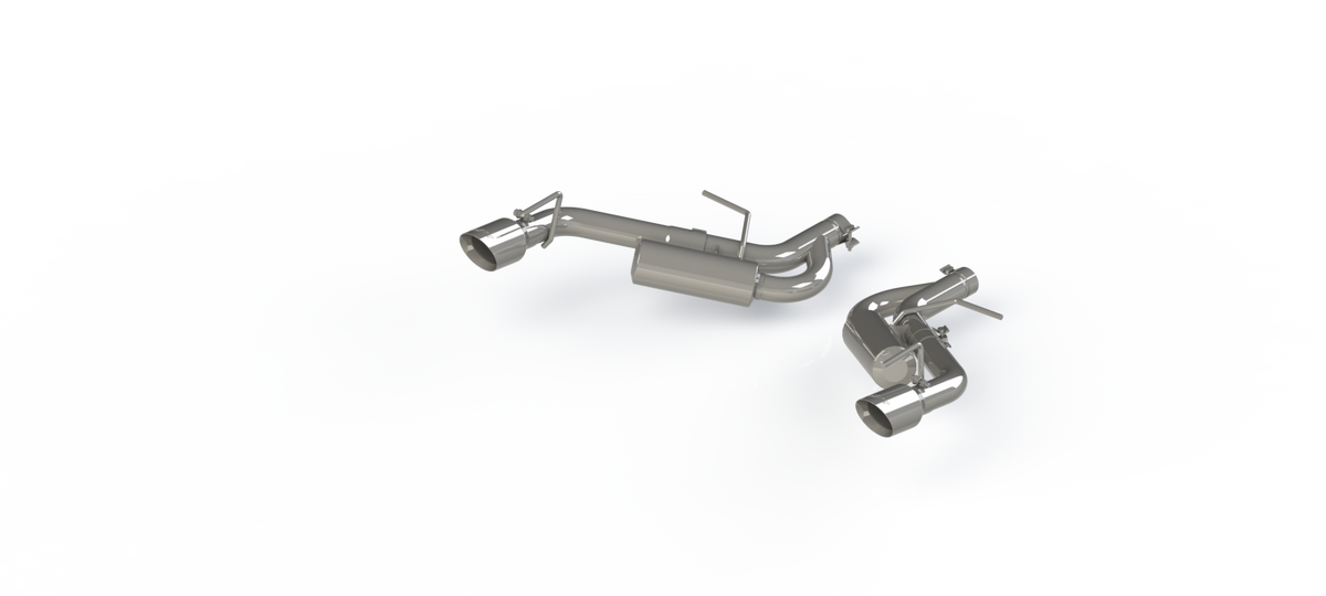 Exhaust Pipe 2.5 Inch Axle Back Non NPP For 16-24 Camaro 2.0T V6 3.6L T304 Stainless Steel MBRP