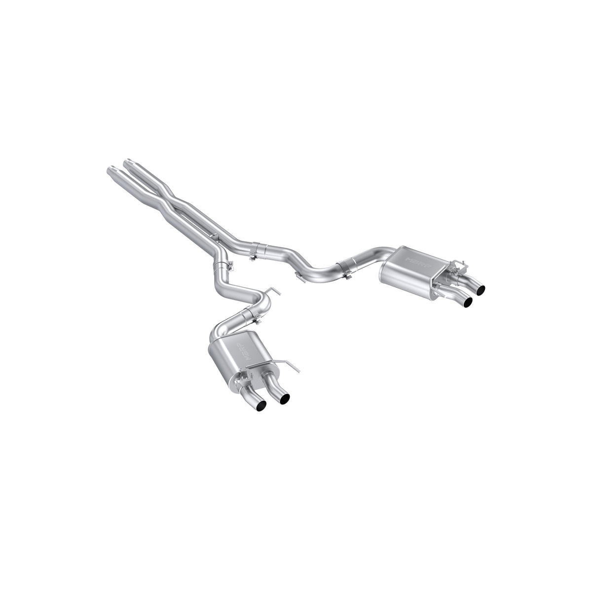 Mustang 3 Inch Cat Back Exhaust System Dual Quad Split Rear Exit For 16-20 Ford GT350/GT350R Armor Pro Series MBRP