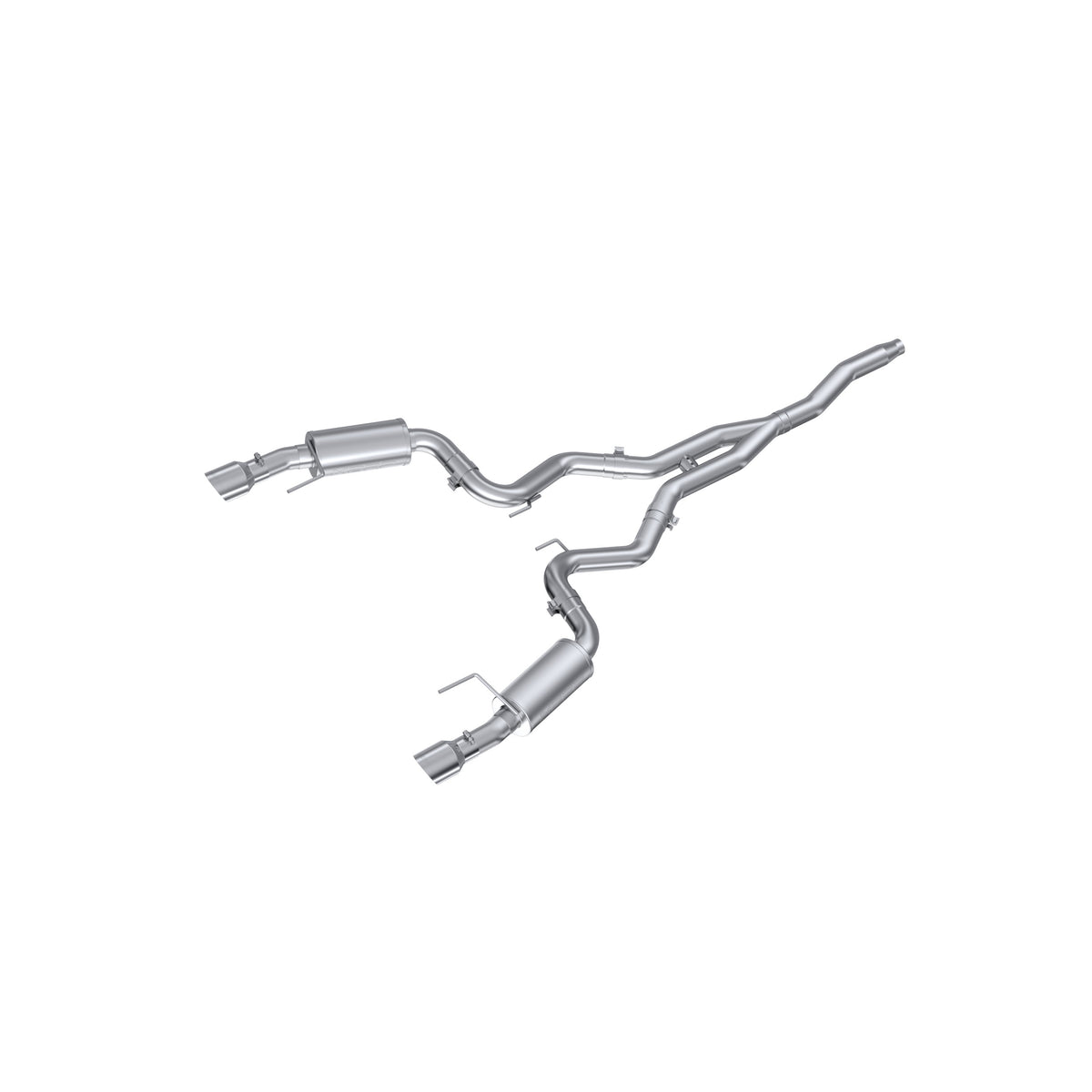 3 Inch Cat Back Exhaust System For 15-Up Ford Mustang 2.3 EcoBoost and 19-Up Ford Mustang 2.3L EcoBoost Dual Split Rear Street Version 4.5 Inch Tips T409 Stainless Steel MBRP
