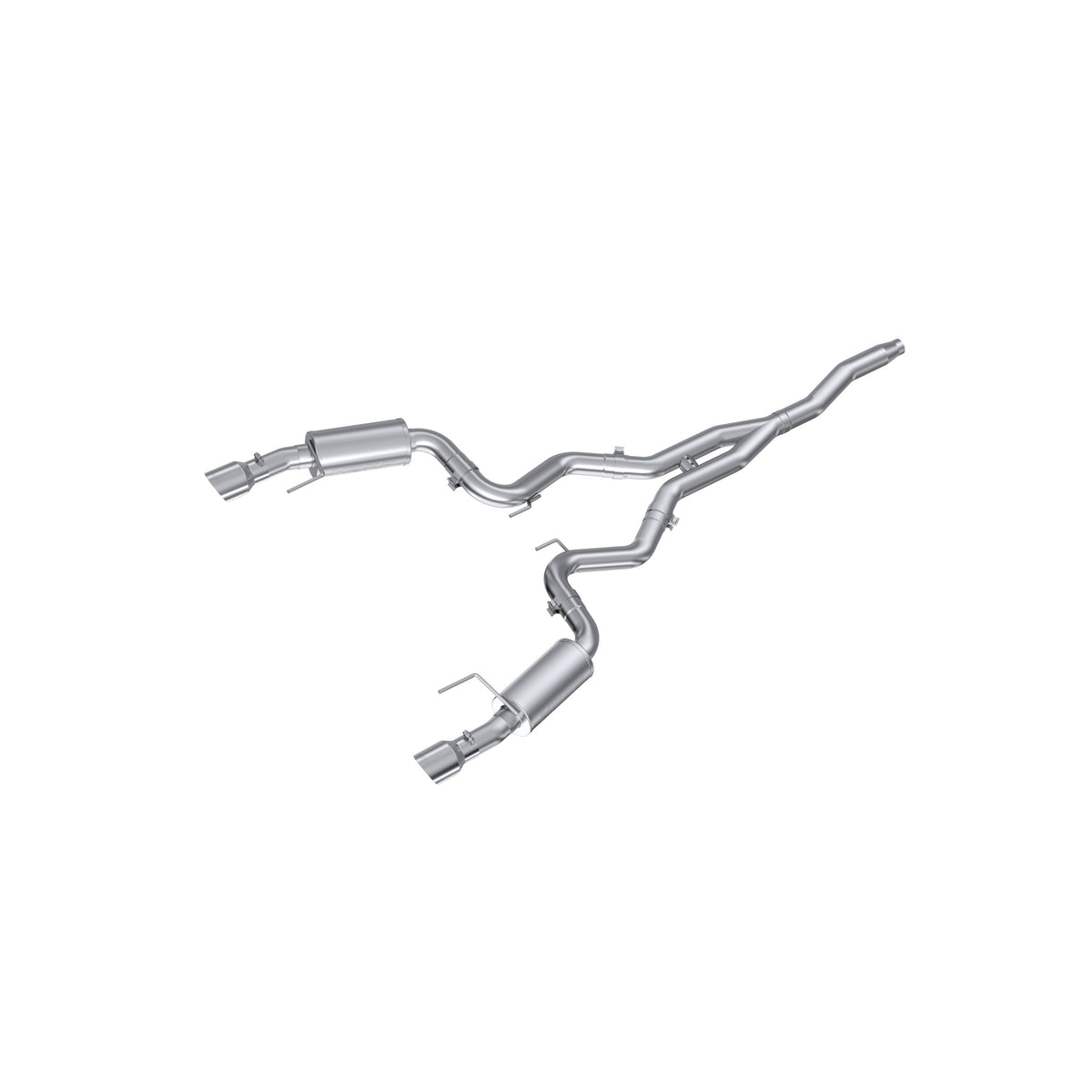 3 Inch Cat Back Exhaust System For 15-Up Ford Mustang 2.3 EcoBoost and 19-Up Ford Mustang 2.3L EcoBoost Dual Split Rear Street Version 4.5 Inch Tips Aluminized Steel MBRP