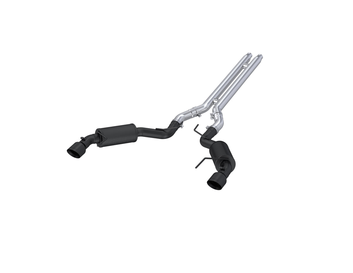3 Inch Cat Back Exhaust System For 15-17 Ford Mustang GT 5.0 Coupe Dual Split Rear Street Version 4.5 Inch Tips Black Coated MBRP