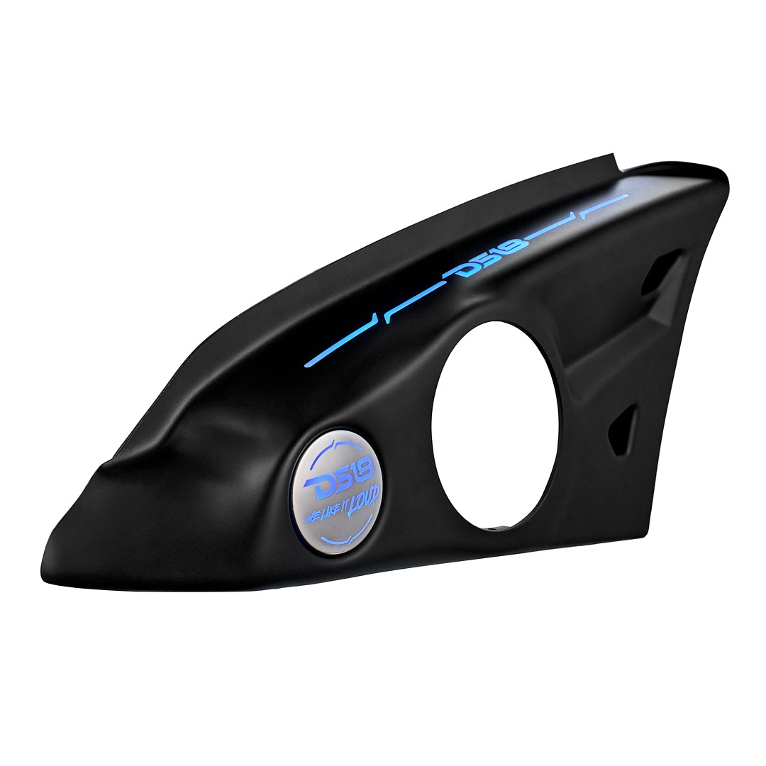 Polaris Slingshot Arm Rest Empty Enclosure With Digital Led Lights fits 2 x 6.5" Speakers  | 2015 - Current