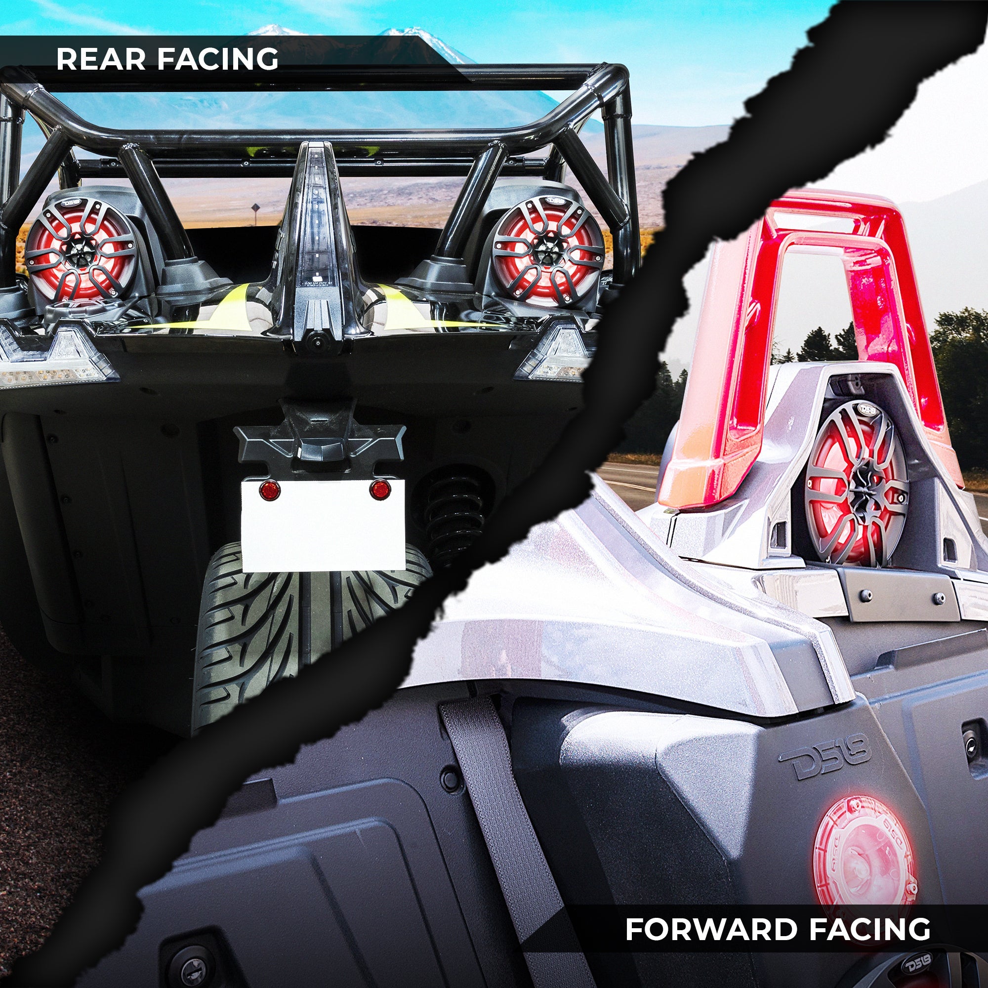 Polaris Slingshot Headrest 4 x 6.5" Empty Enclosure | 2015 - Current