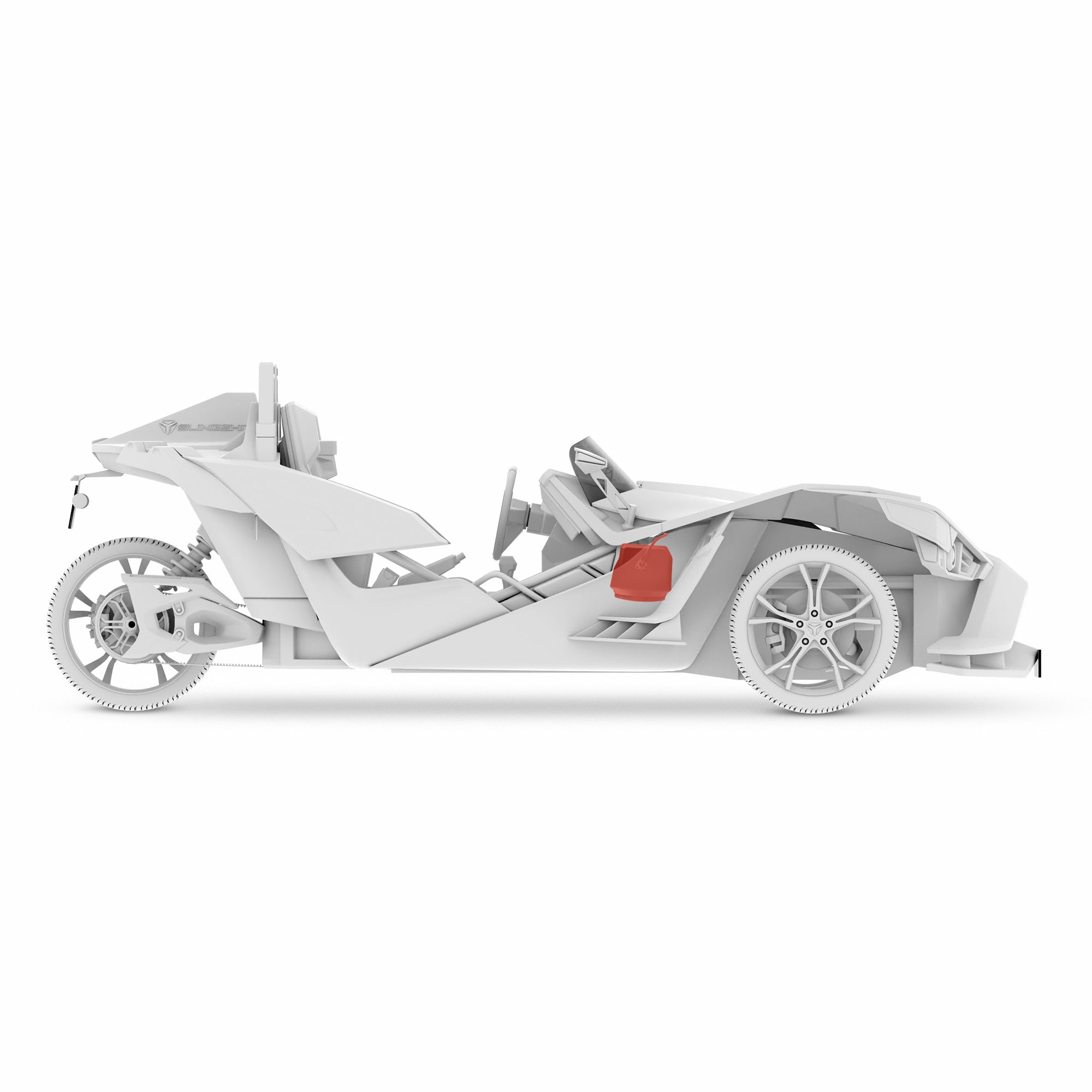 Polaris Slingshot Under Dash Enclosure with Dual ZR6.4D Subwoofers | 2020 - Current