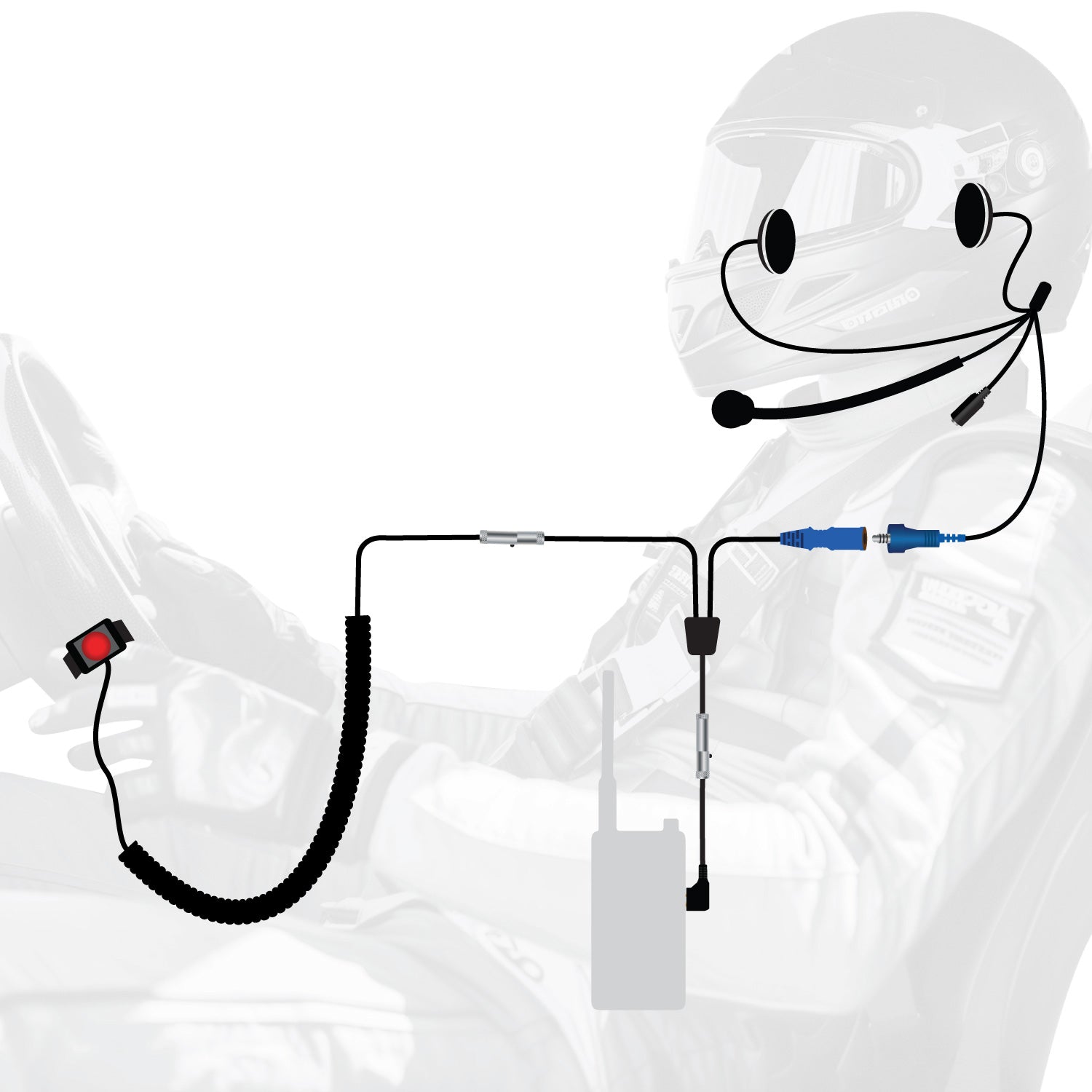 RUGGED Wired  Driver Only Communication Kit without Radio
