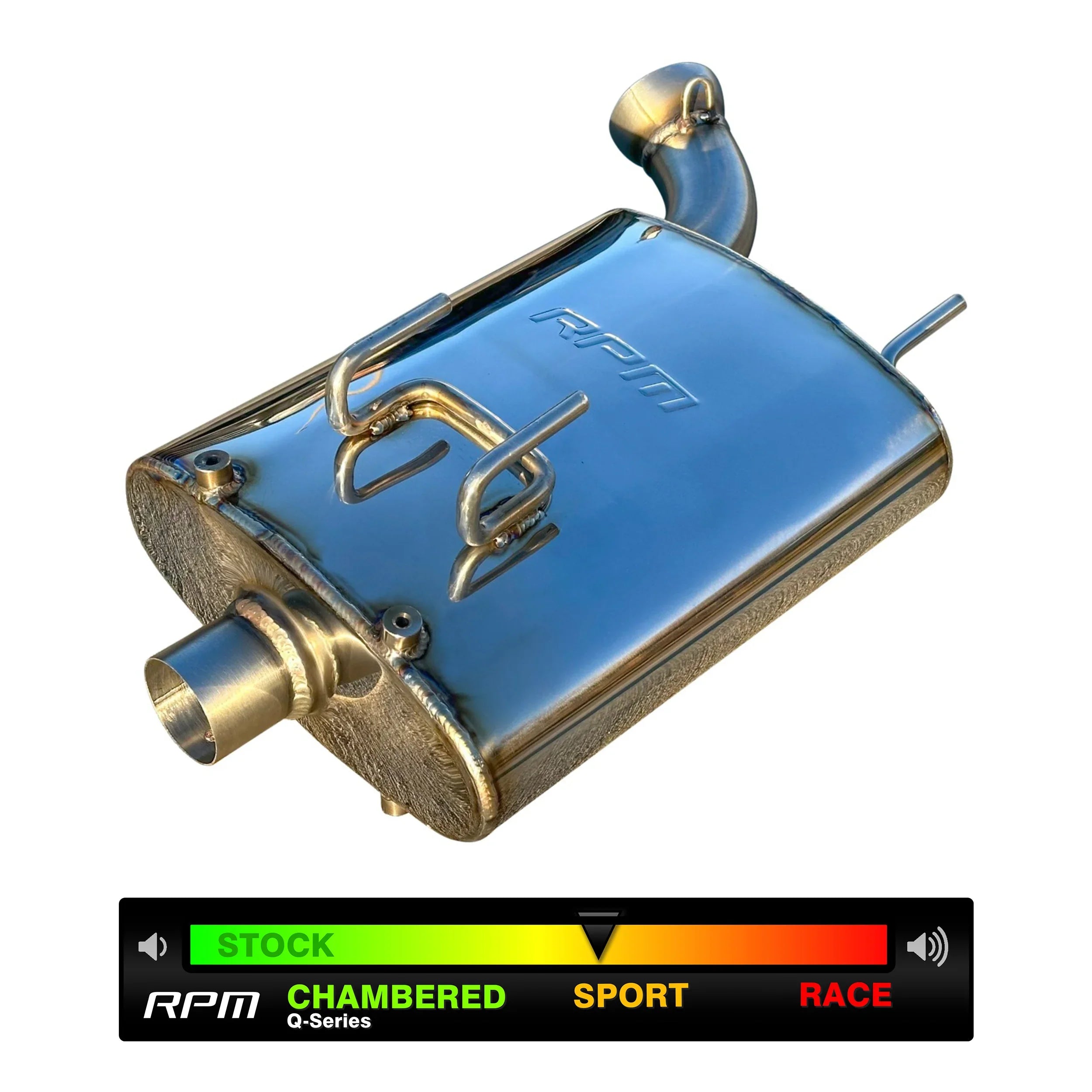 RPM Polaris Scrambler & Sportsman 1000S Sport Muffler Slip On Performance Exhaust
