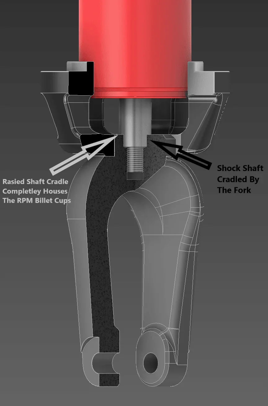 Pro R & Turbo R Billet Lower Front Shock Tuning Fork - RPM SXS