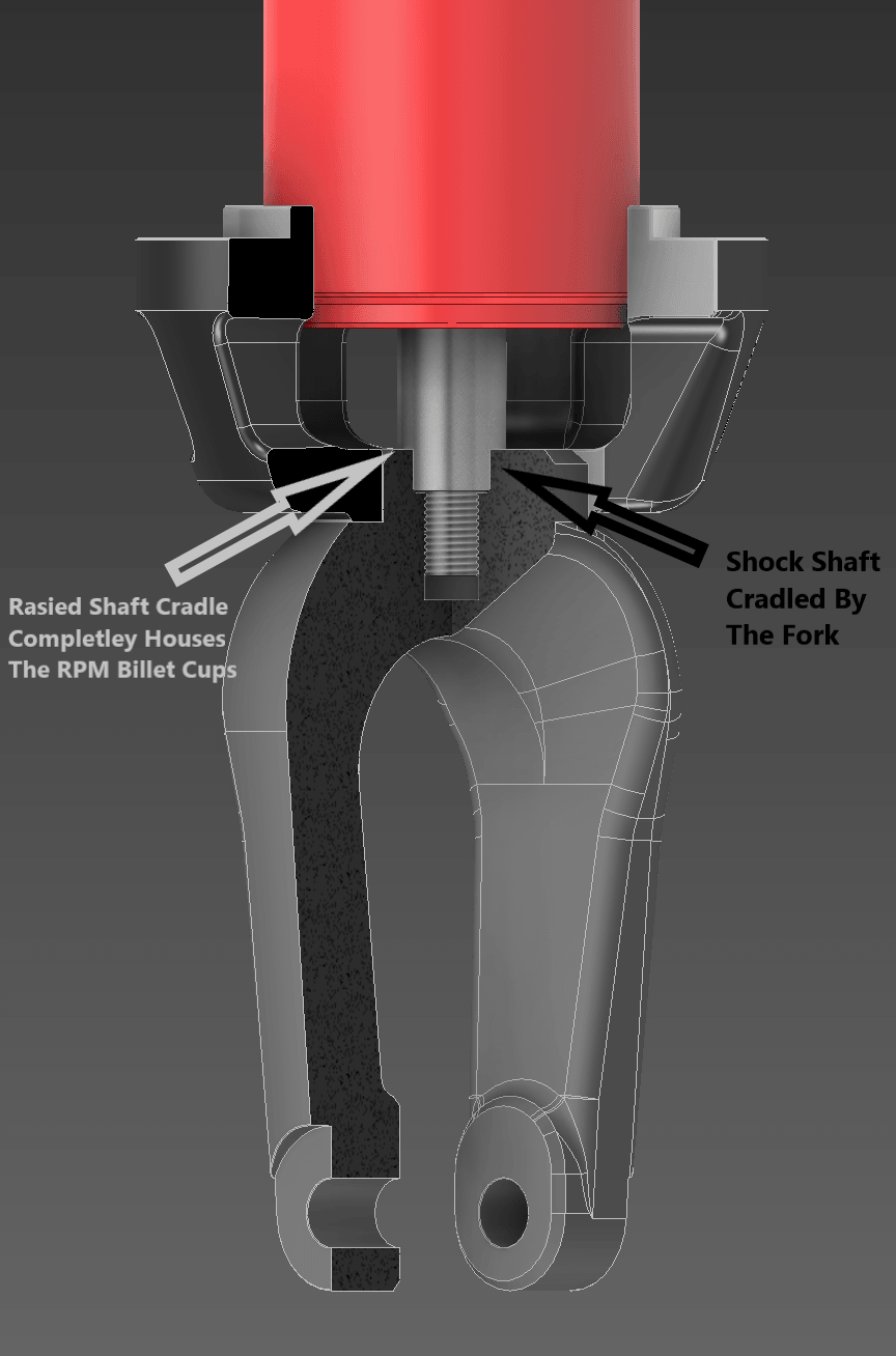 Pro R & Turbo R Billet Lower Front Shock Tuning Fork - RPM SXS