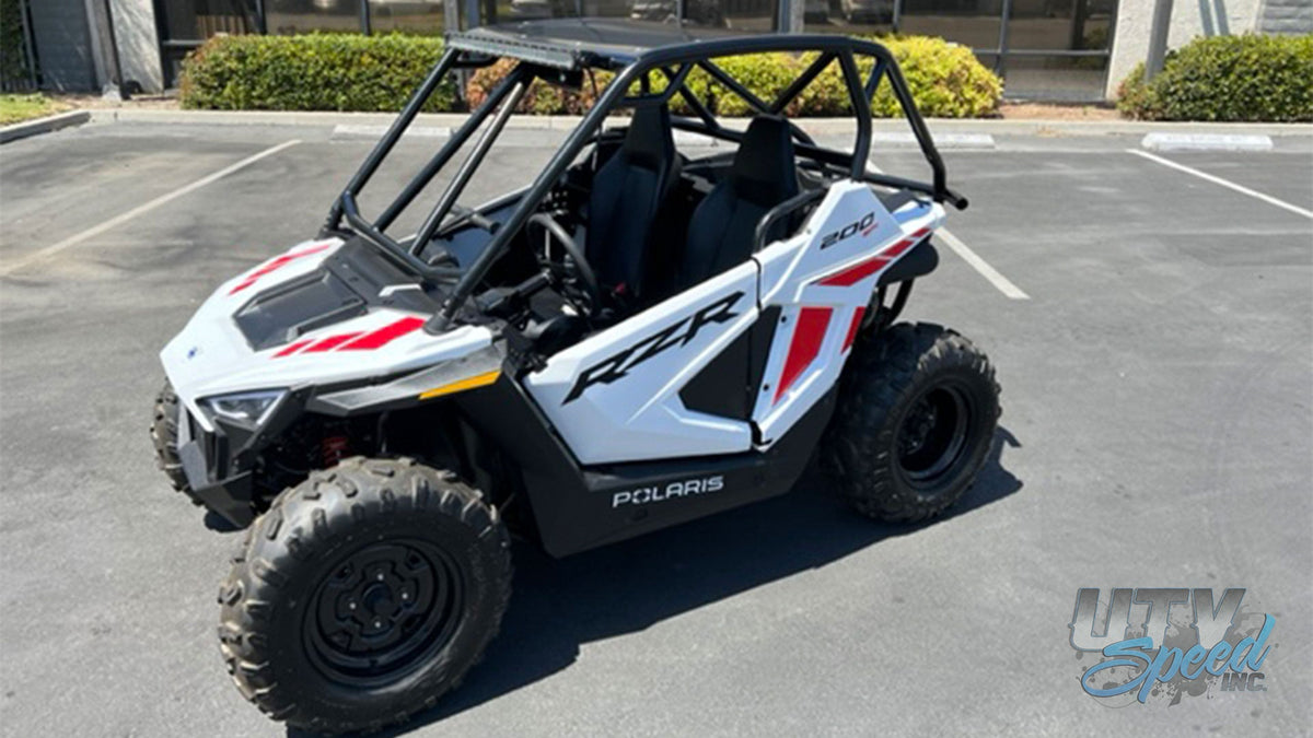 Polaris RZR 200 Fastback Cage with attached rear bumper