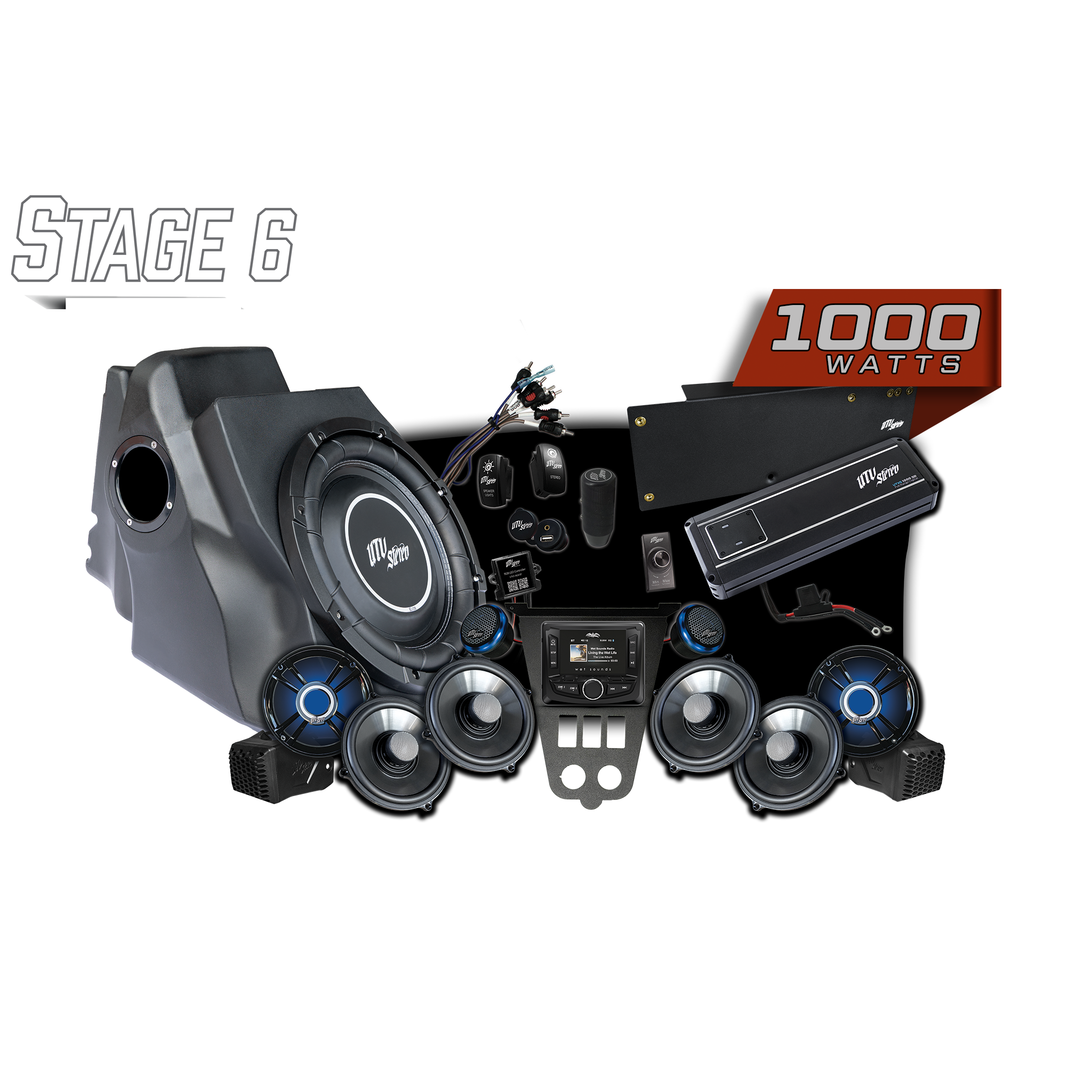 2025+ RZR® Pro Series Signature Stage 6 Stereo Kit | UTVS-PRO2-S6-S