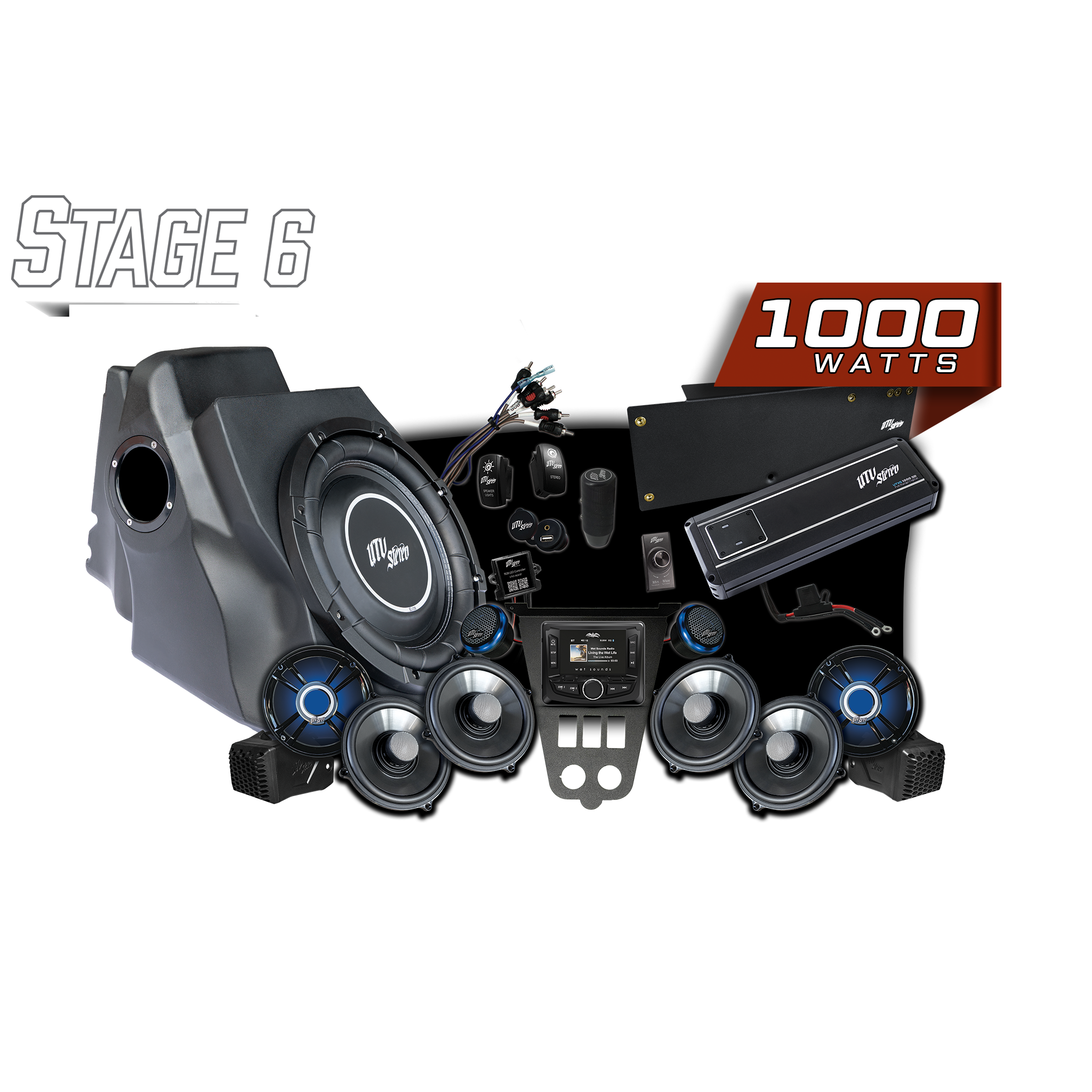 2025+ RZR® Pro Series Signature Stage 6 Stereo Kit | UTVS-PRO2-S6-S