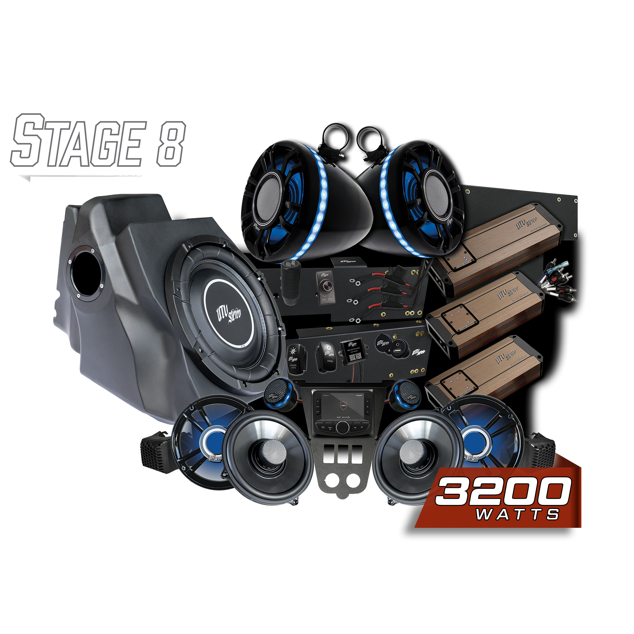 2025+ RZR® Pro Series Elite Stage 8 Stereo Kit | UTVS-PRO2-S8-E