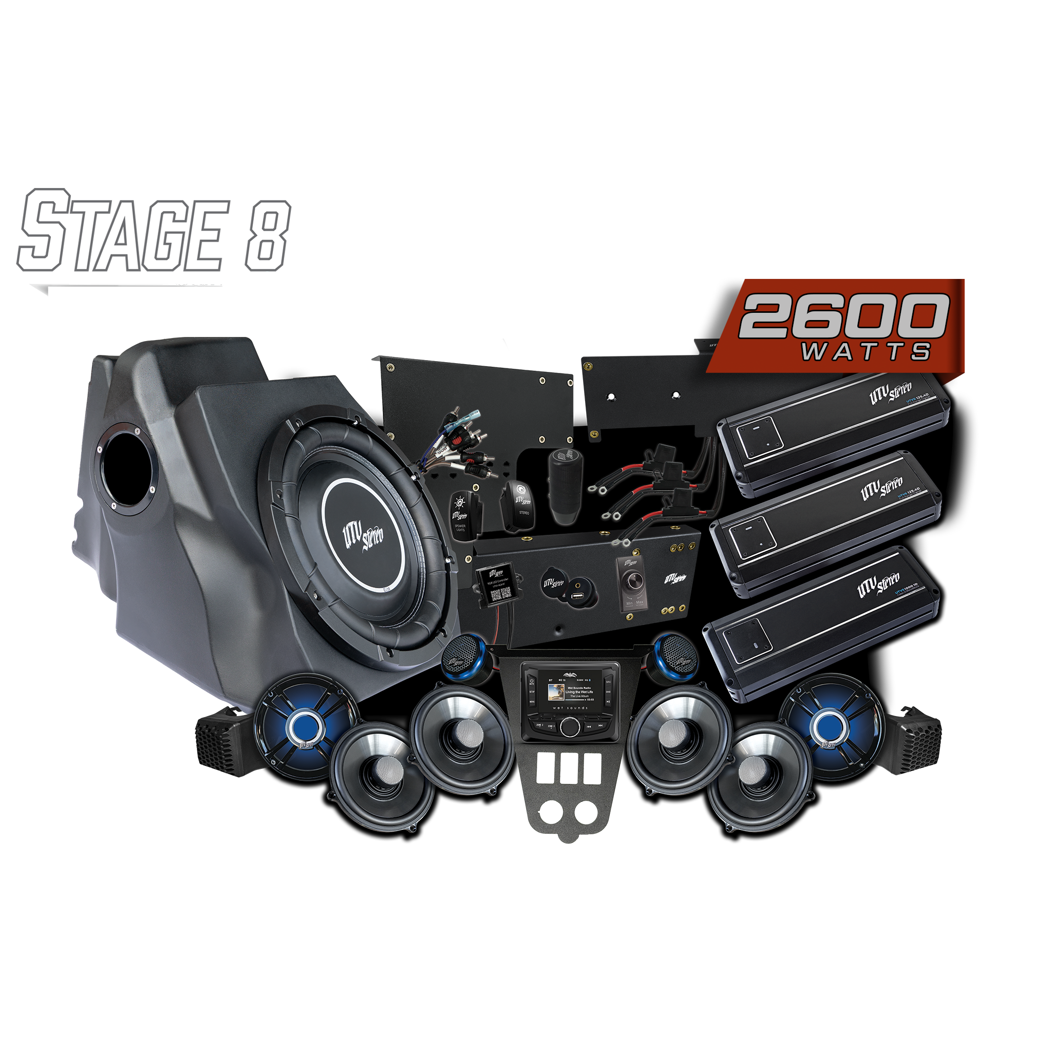 2025+ RZR® Pro Series Signature Stage 8 Stereo Kit | UTVS-PRO2-S8-S