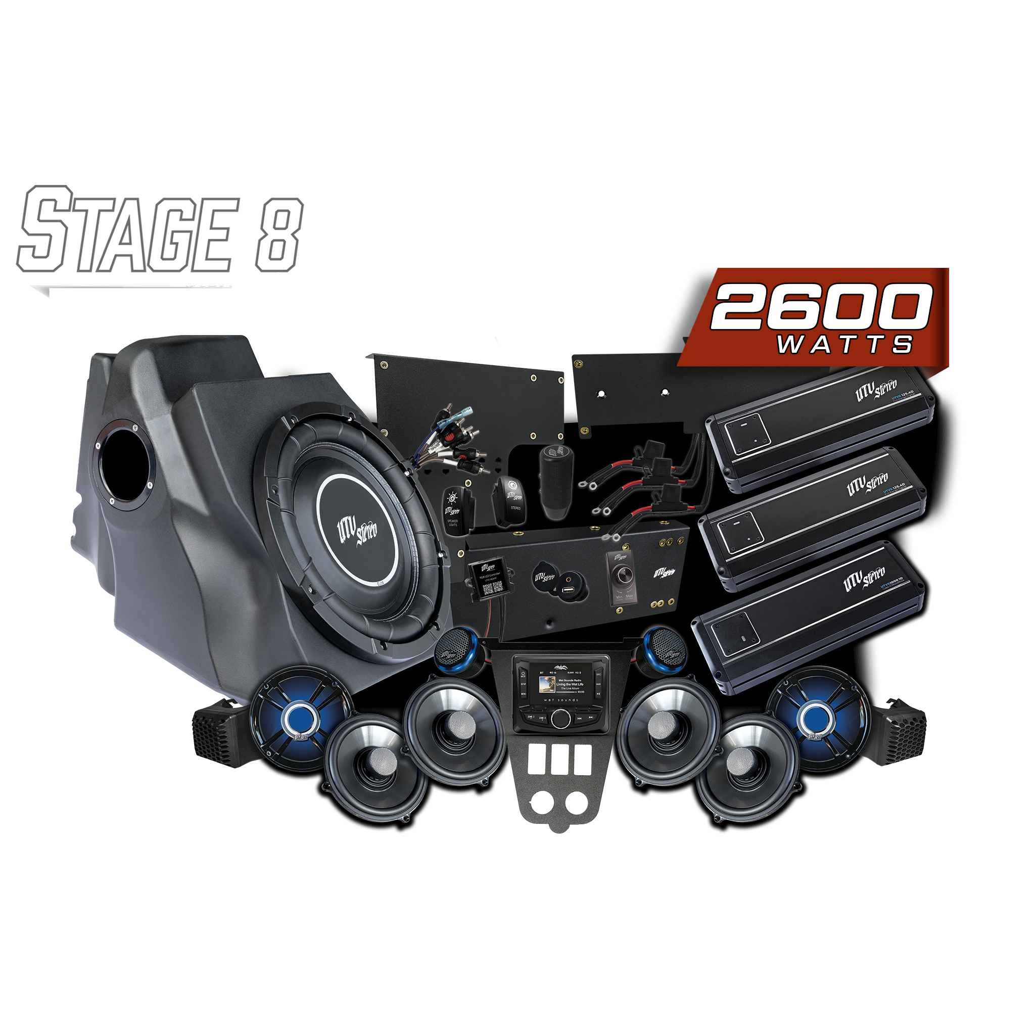 2025+ RZR® Pro Series Signature Stage 8 Stereo Kit | UTVS-PRO2-S8-S