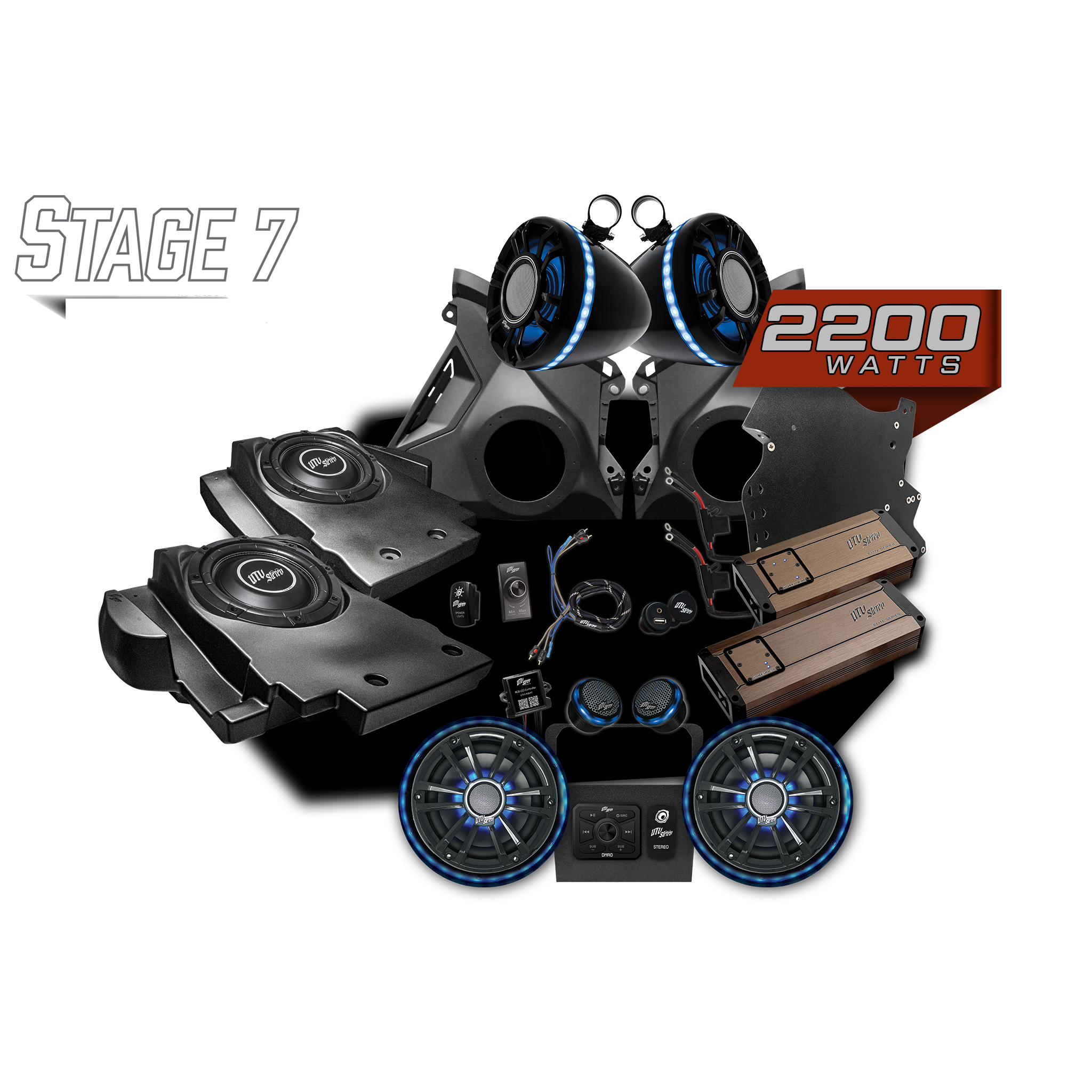 Can-Am® Maverick R Elite Series Stage 7 Stereo Kit | UTVS-R-S7-E